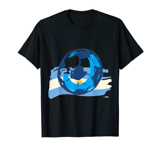 Argentina Cartoon Football Animated T-Shirt - Novelty Apparel for Adults - T-Shirt, Sweatshirt, Hoodie