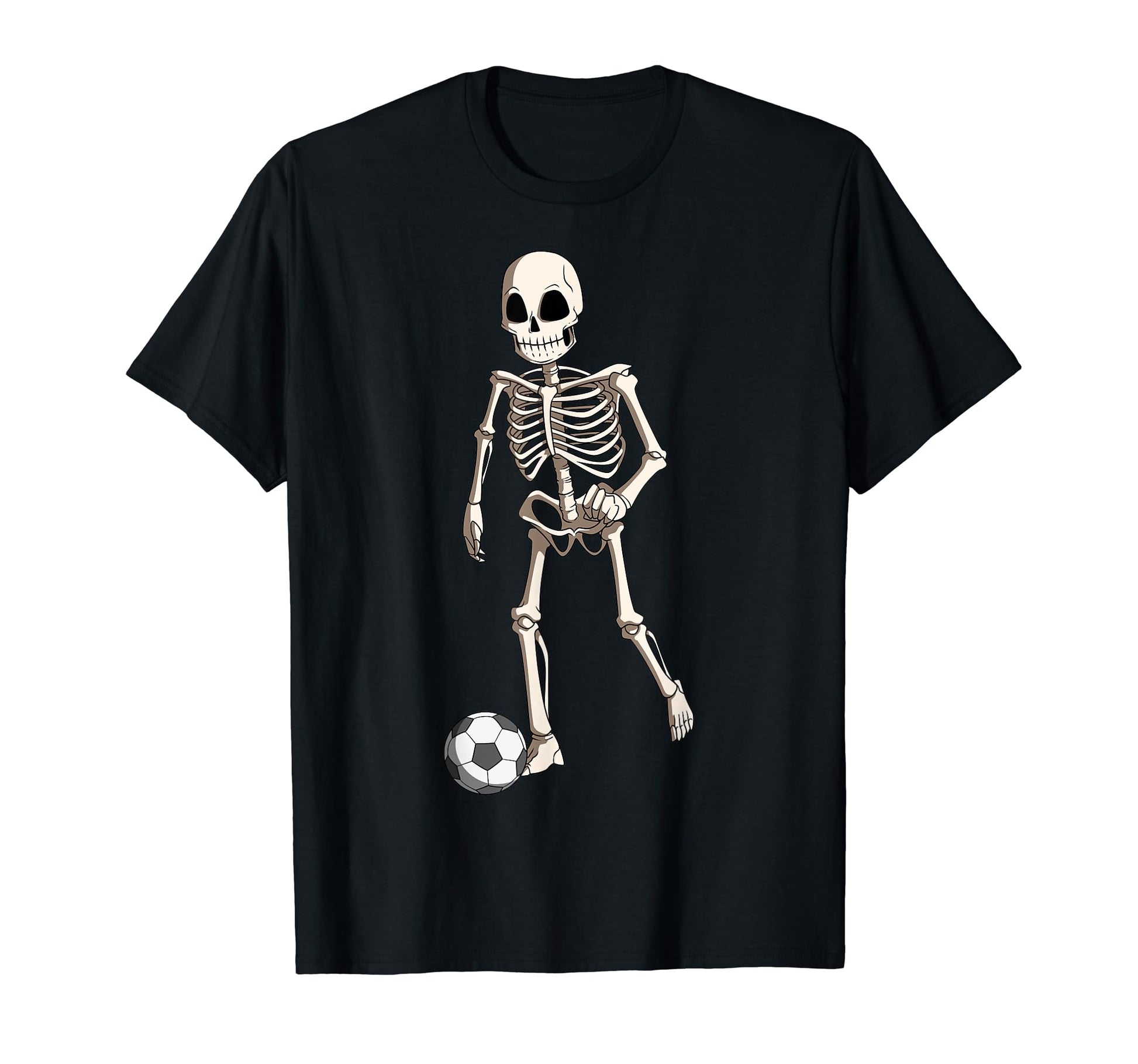 Soccer Skeleton Halloween Skeleton T-Shirt - Casual Everyday Wear Unisex - T-Shirt, Sweatshirt, Hoodie