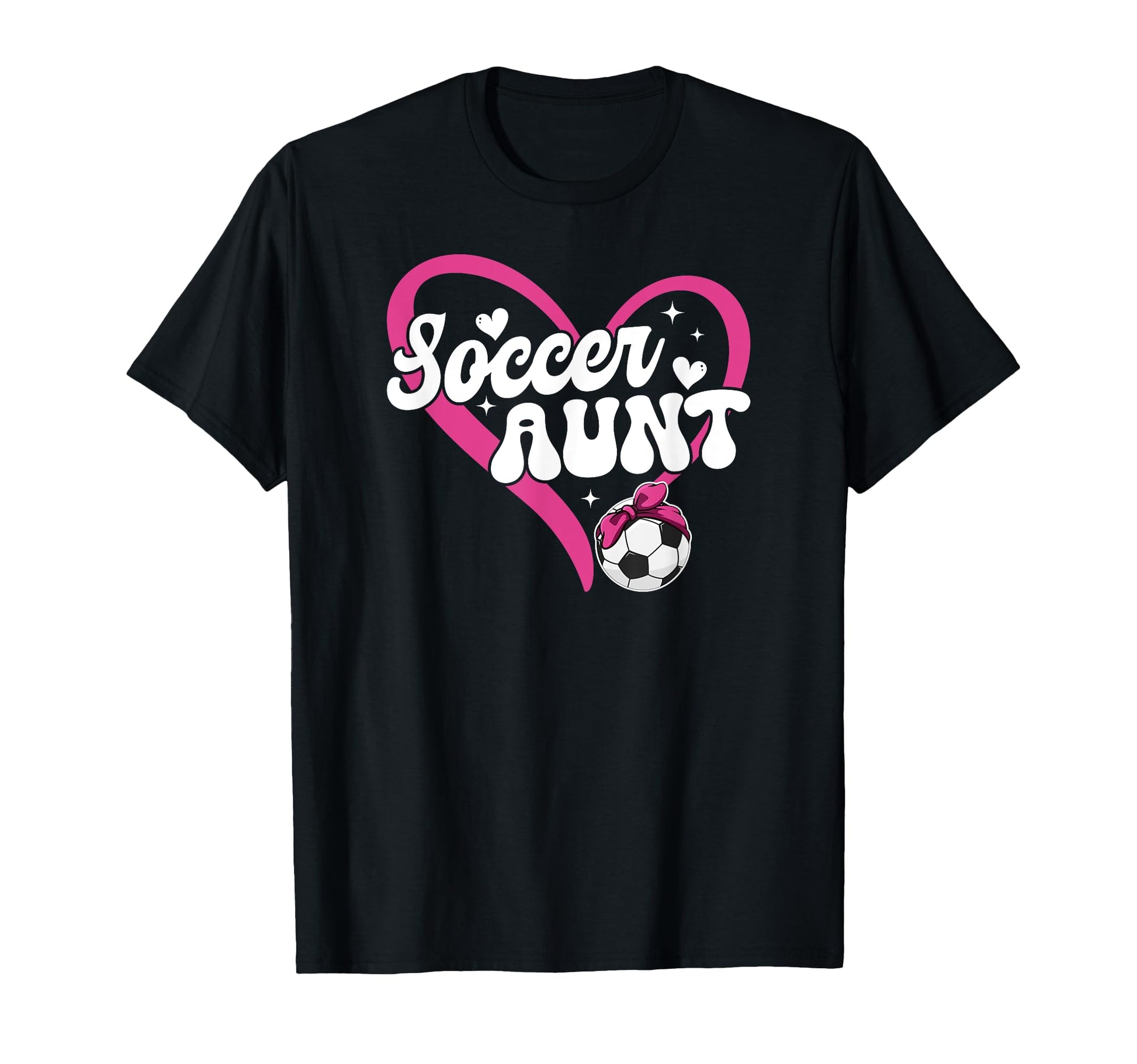 Soccer Aunt Heart Aunt Soccer T-Shirt - Casual Everyday Wear for Adults - T-Shirt, Sweatshirt, Hoodie