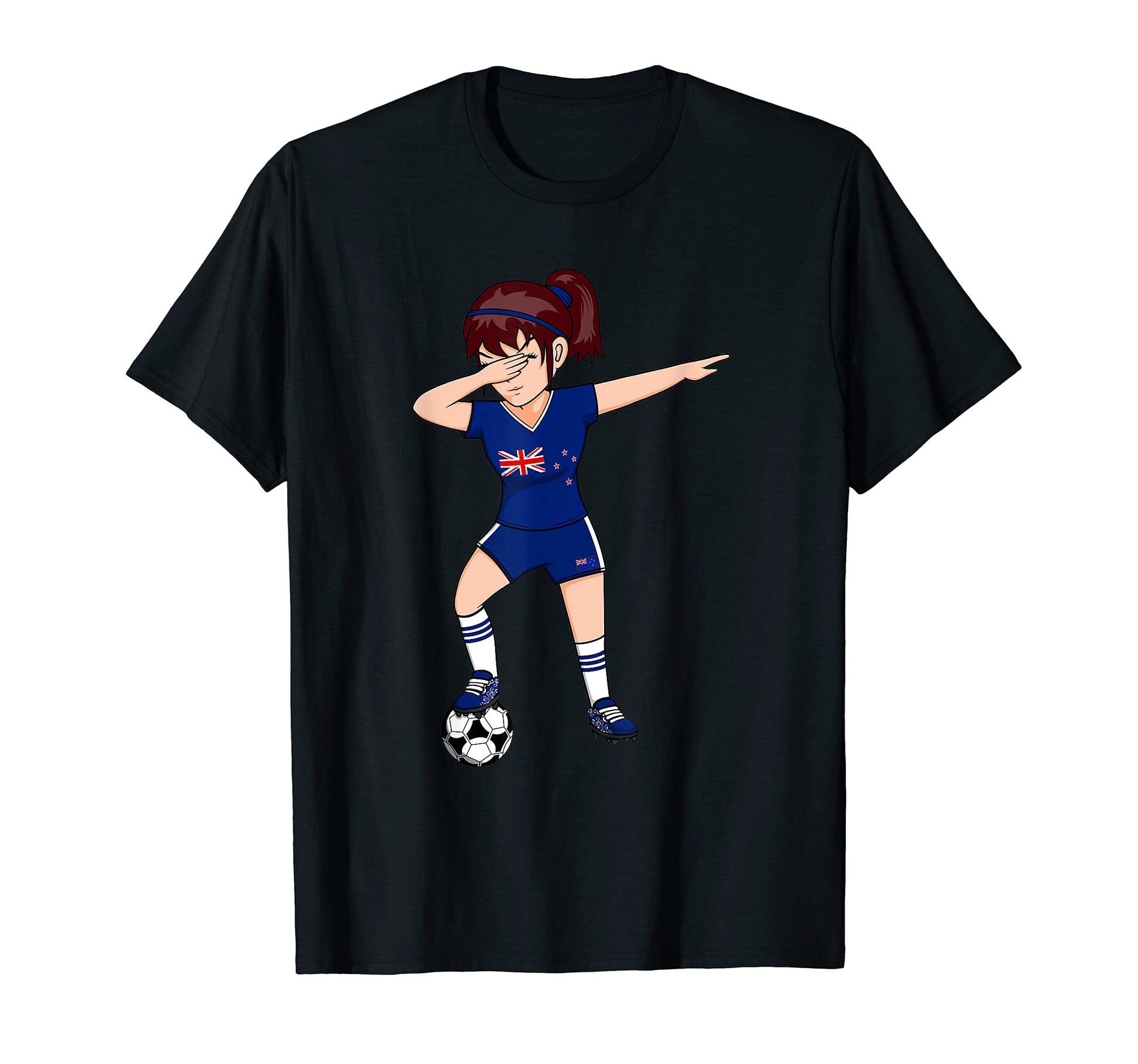 Dabbing Soccer New Zealand Jersey T-Shirt - Aesthetic Graphic Men Women - T-Shirt, Sweatshirt, Hoodie