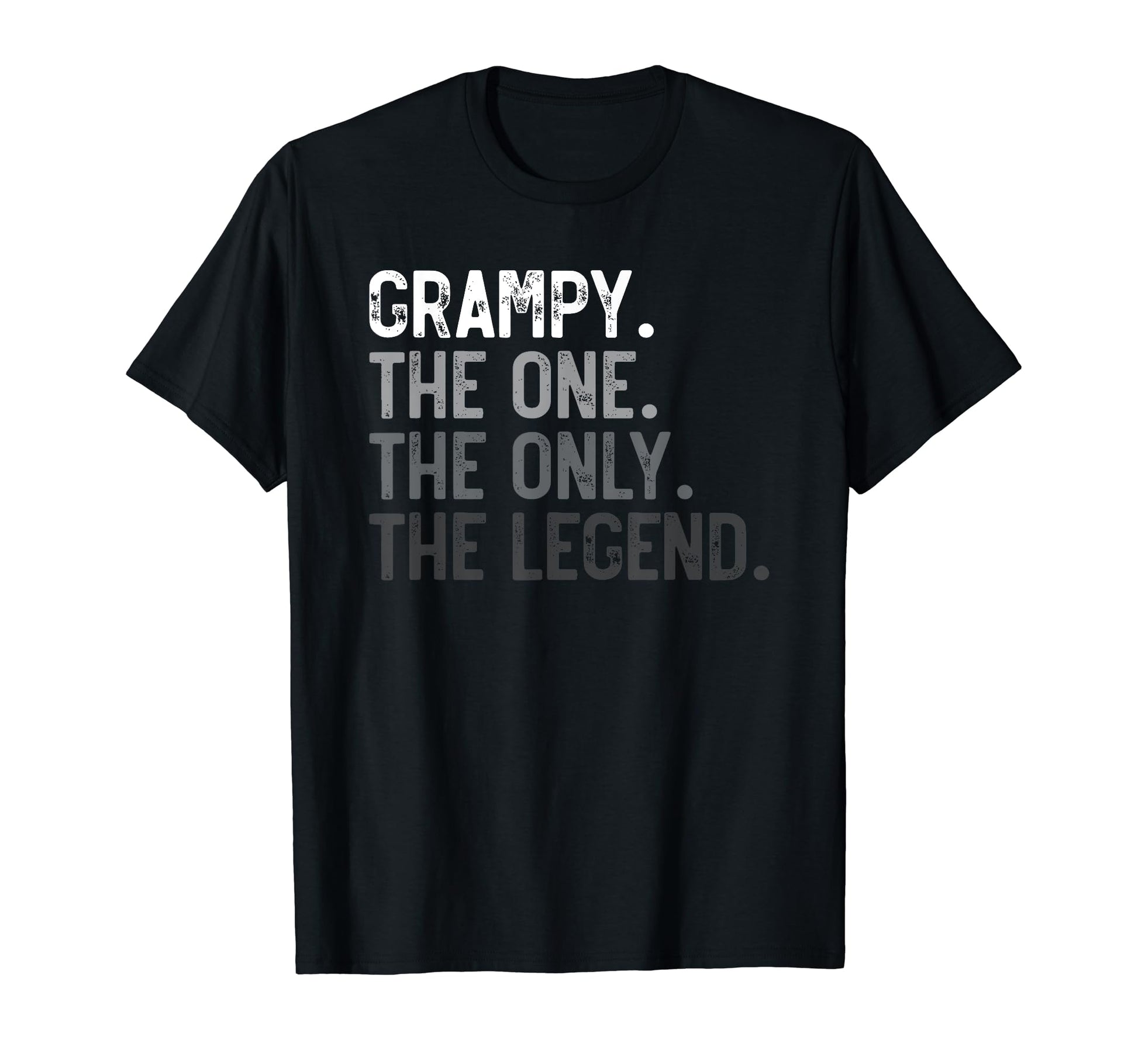 Mens Grampy One Only Legend Fathers T-Shirt - Custom Art Print for Adults - T-Shirt, Sweatshirt, Hoodie