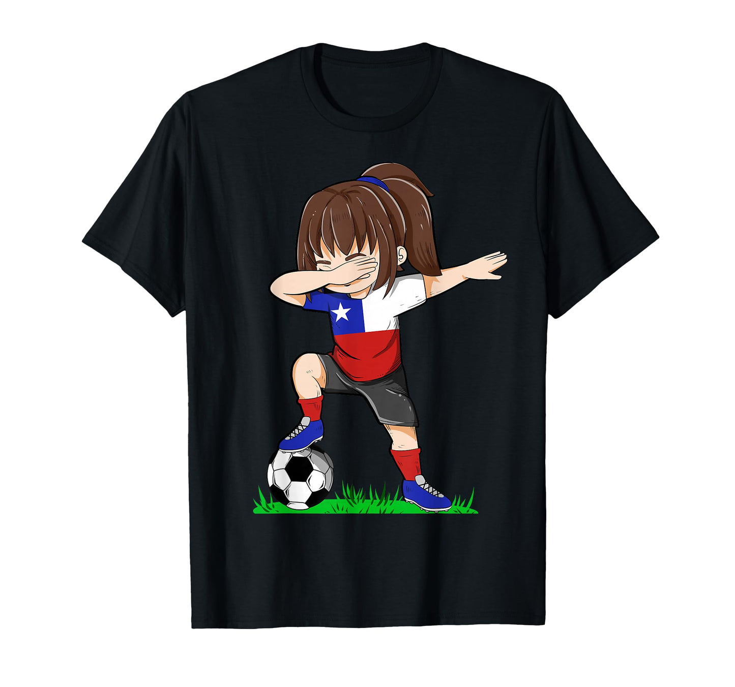 Soccer Chile Jersey Flag Football Dab T-Shirt - Casual Everyday Wear Unisex - T-Shirt, Sweatshirt, Hoodie