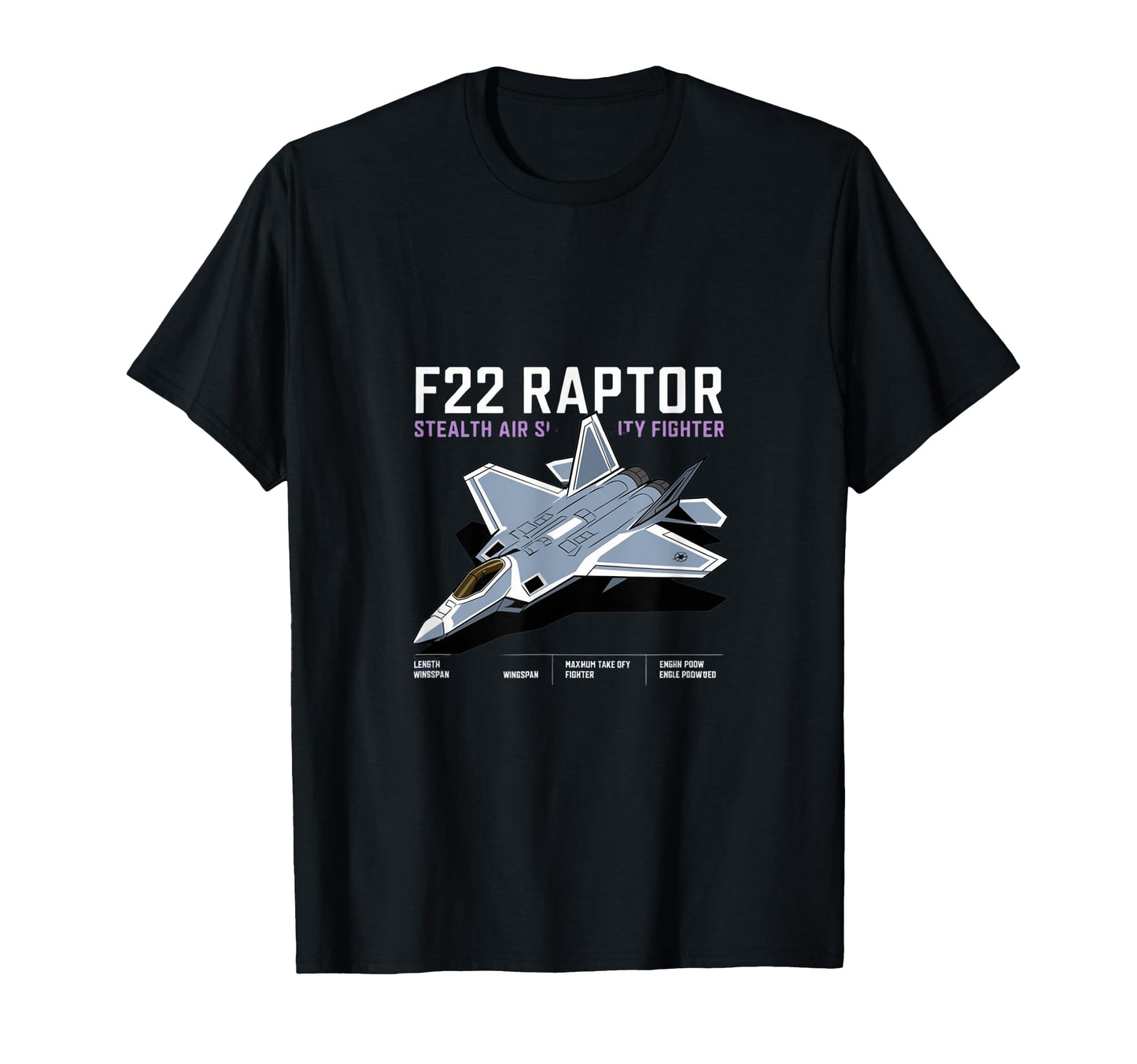 F 22 Raptor Fighter Jet Military T-Shirt - Casual Everyday Wear Unisex - T-Shirt, Sweatshirt, Hoodie