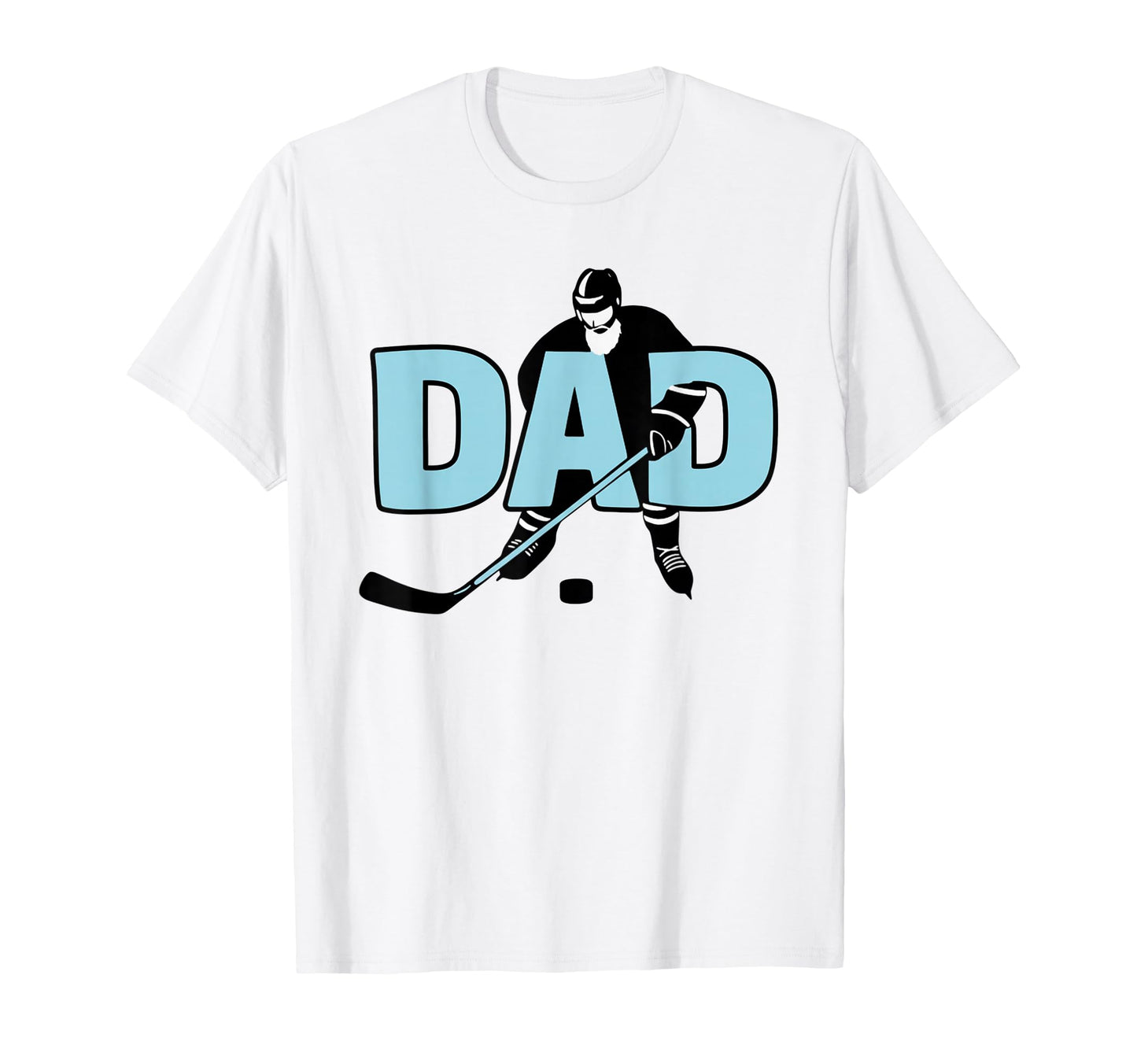 Ice Hockey Playing Dad T-Shirt - Custom Art Print for Adults - T-Shirt, Sweatshirt, Hoodie