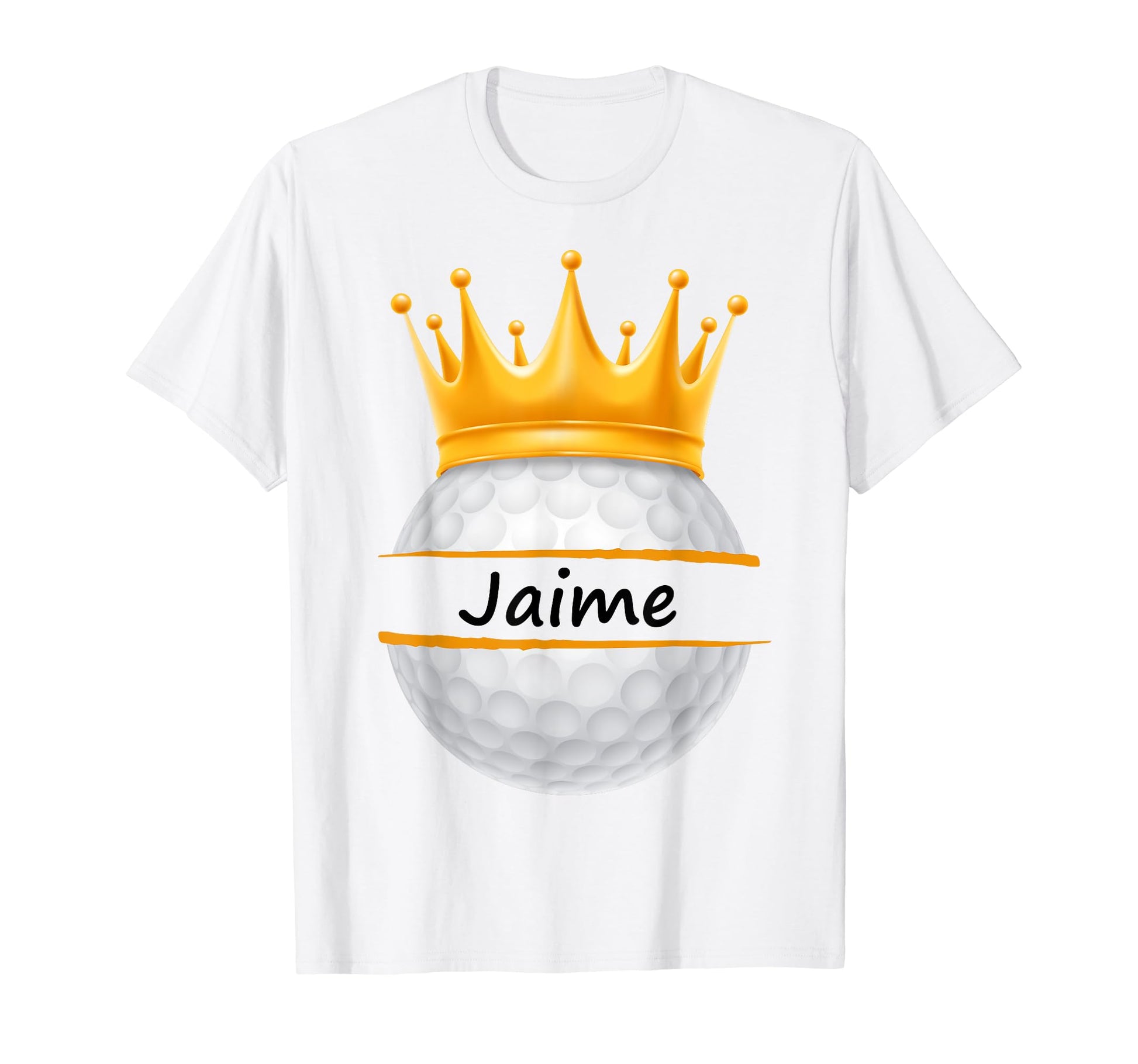 Novelty Golf Personalized Name Jaime T-Shirt - Custom Art Print for Adults - T-Shirt, Sweatshirt, Hoodie