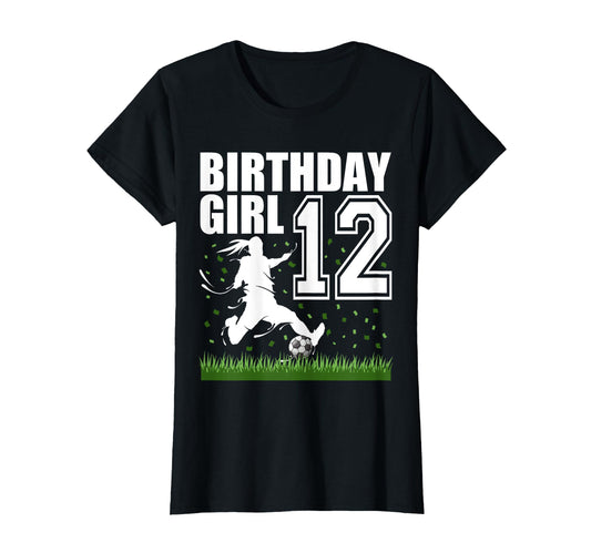 12 Year Old Soccer Birthday Party T-Shirt - Unique Graphic for Adults - T-Shirt, Sweatshirt, Hoodie