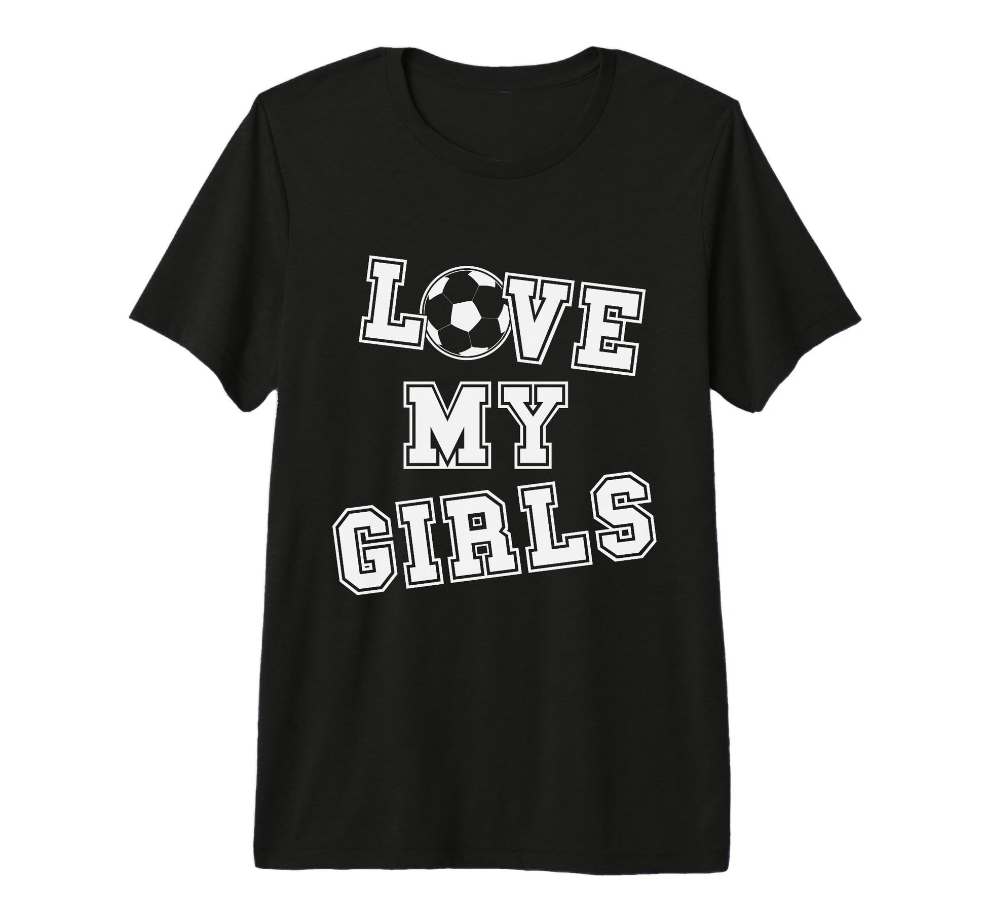 Love My Soccer Mom And Soccer Dad Tri T-Shirt - Aesthetic Graphic Unisex - T-Shirt, Sweatshirt, Hoodie