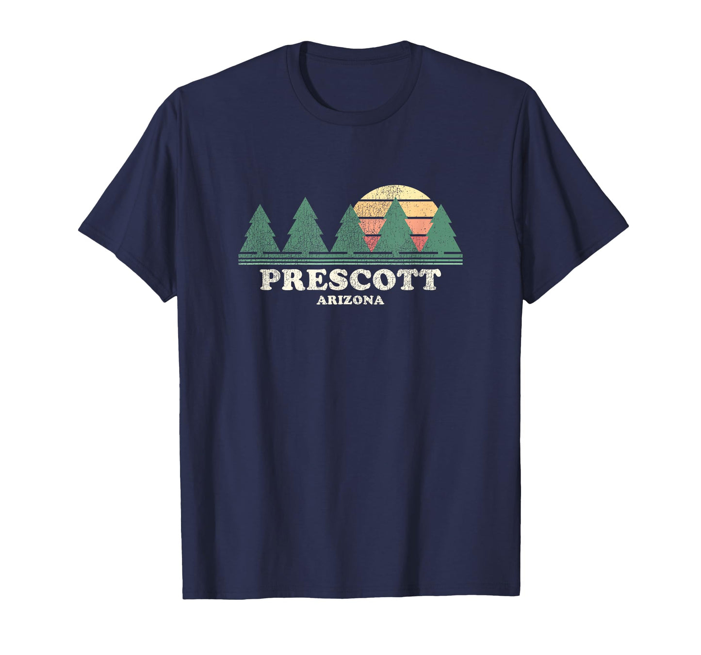 Prescott Az Throwback 70S T-Shirt - Unique Graphic Men Women - T-Shirt, Sweatshirt, Hoodie
