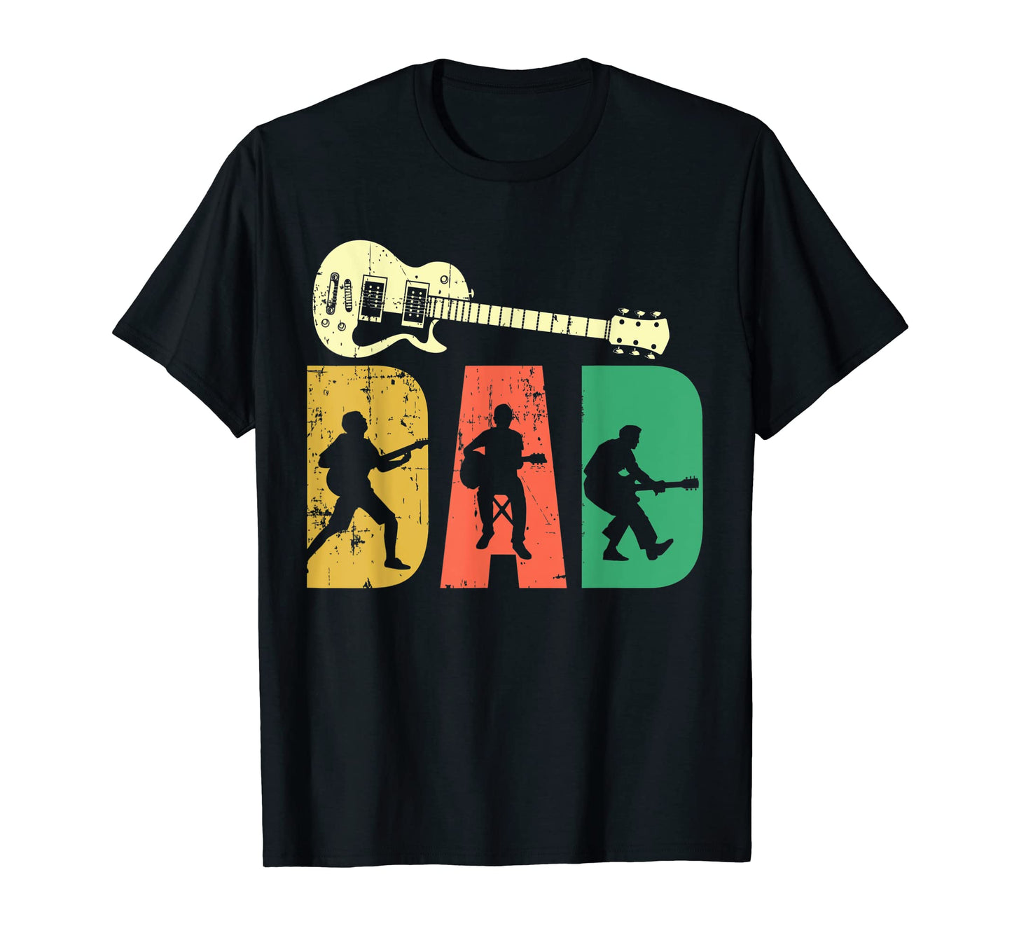 Mens Guitar Player Dad Musician T-Shirt - Custom Art Print for Adults - T-Shirt, Sweatshirt, Hoodie