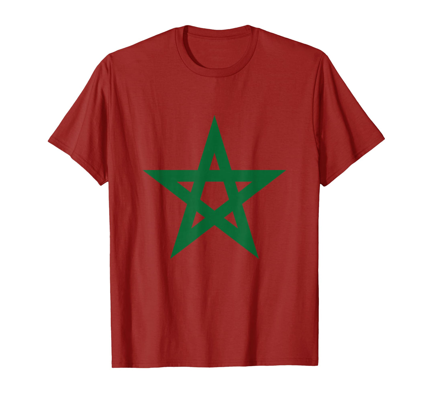 Morocco Moroccan Star Flag Football T-Shirt - Casual Everyday Wear Unisex - T-Shirt, Sweatshirt, Hoodie