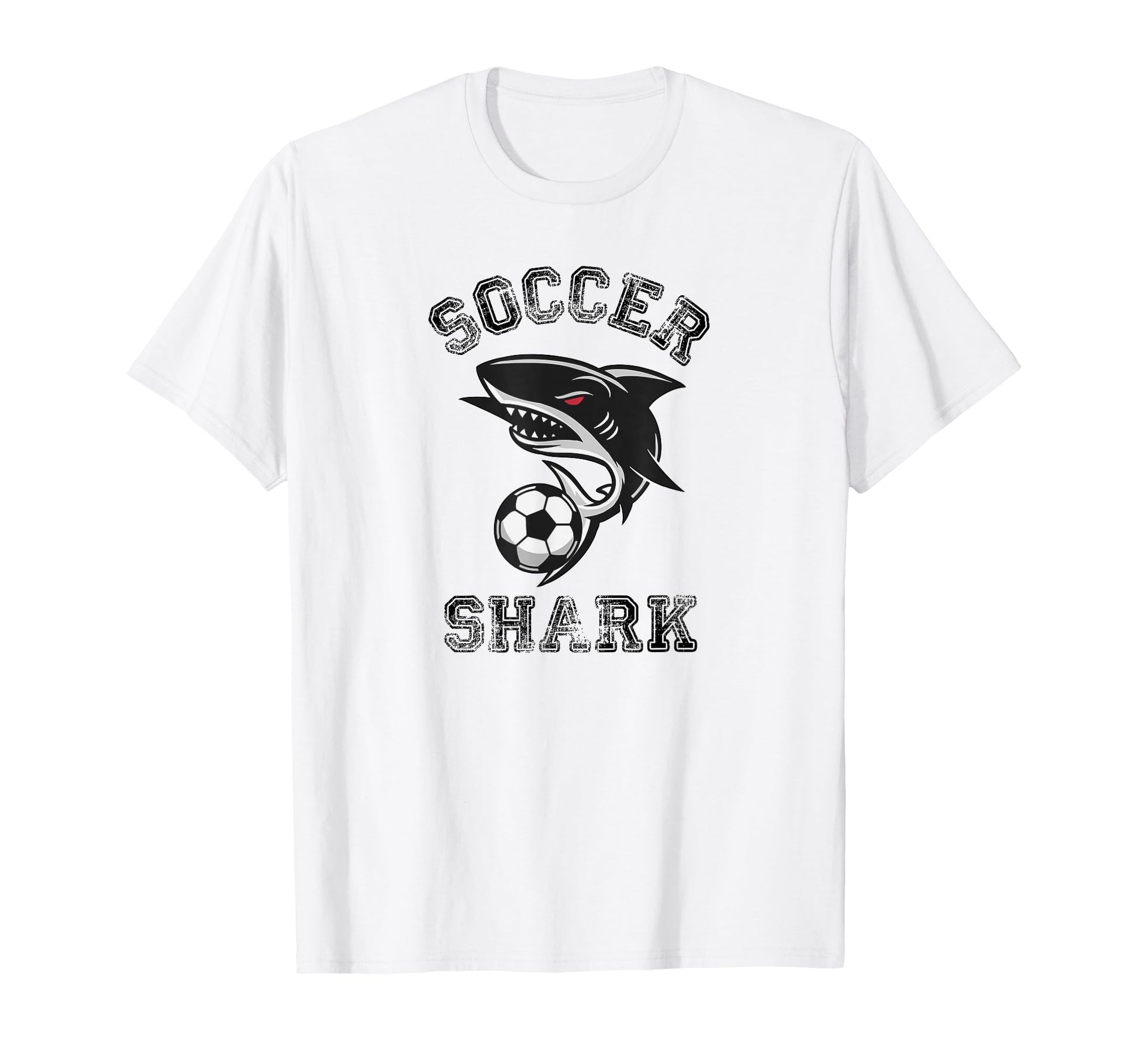 Soccer Shark T-Shirt - Custom Art Print Unisex - T-Shirt, Sweatshirt, Hoodie