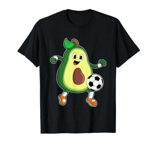 Avocado Soccer Player Soccer Sports T-Shirt - Custom Art Print Unisex - T-Shirt, Sweatshirt, Hoodie