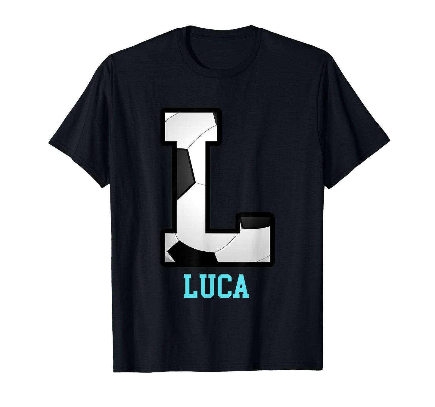 Field Goal Letter Luca Alphabet Soccer T-Shirt - Graphic Print Unisex - T-Shirt, Sweatshirt, Hoodie