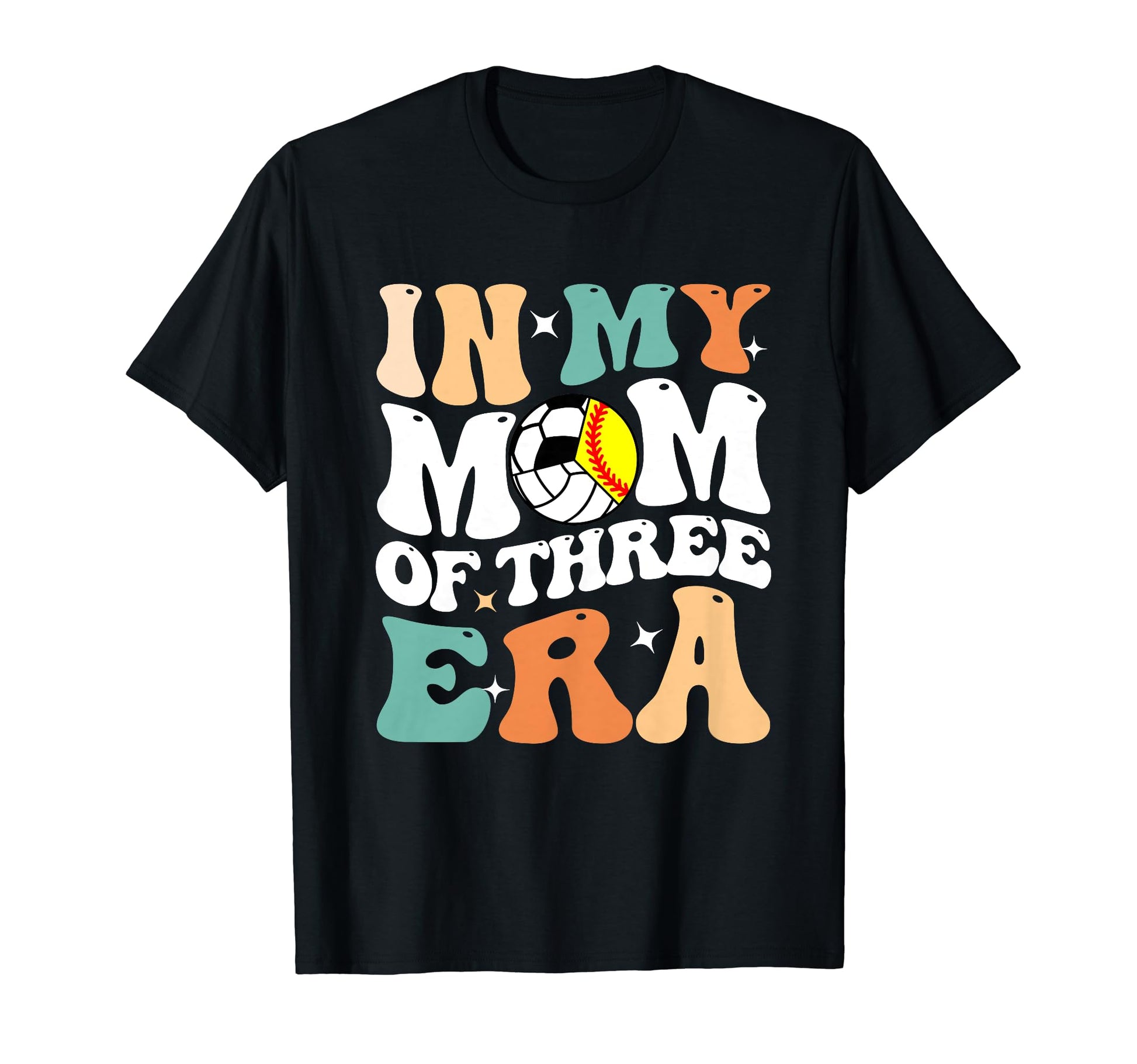 My Mom Three Era Funny Softball T-Shirt - Graphic Print for Adults - T-Shirt, Sweatshirt, Hoodie