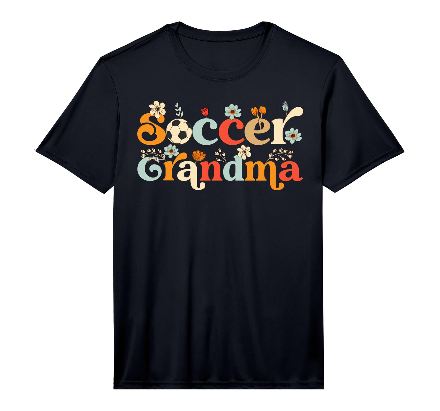 Mens Soccer Grandma Wildflower Mothers T-Shirt - Minimalist Print Unisex - T-Shirt, Sweatshirt, Hoodie