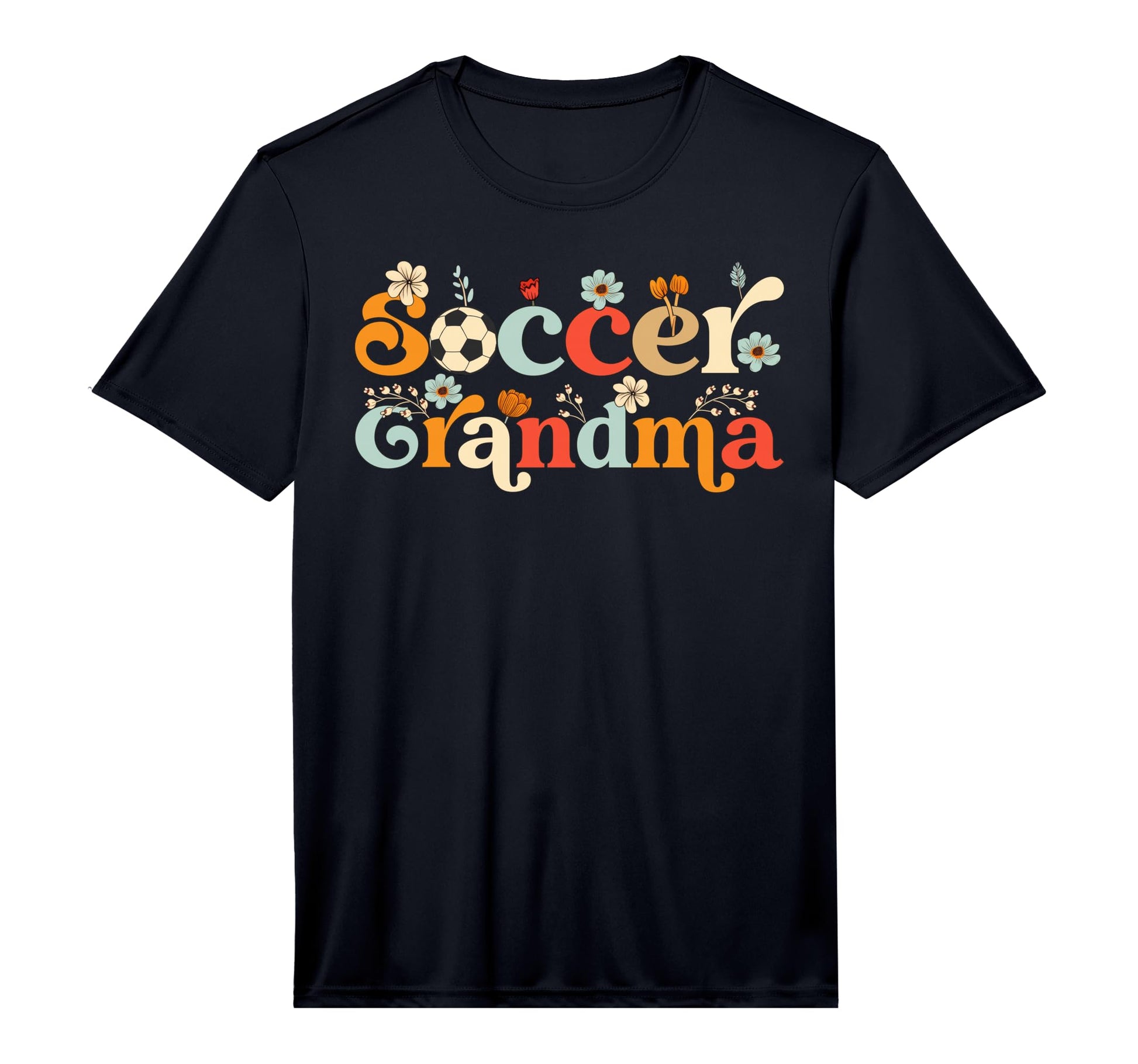 Mens Soccer Grandma Wildflower Mothers T-Shirt - Minimalist Print Unisex - T-Shirt, Sweatshirt, Hoodie