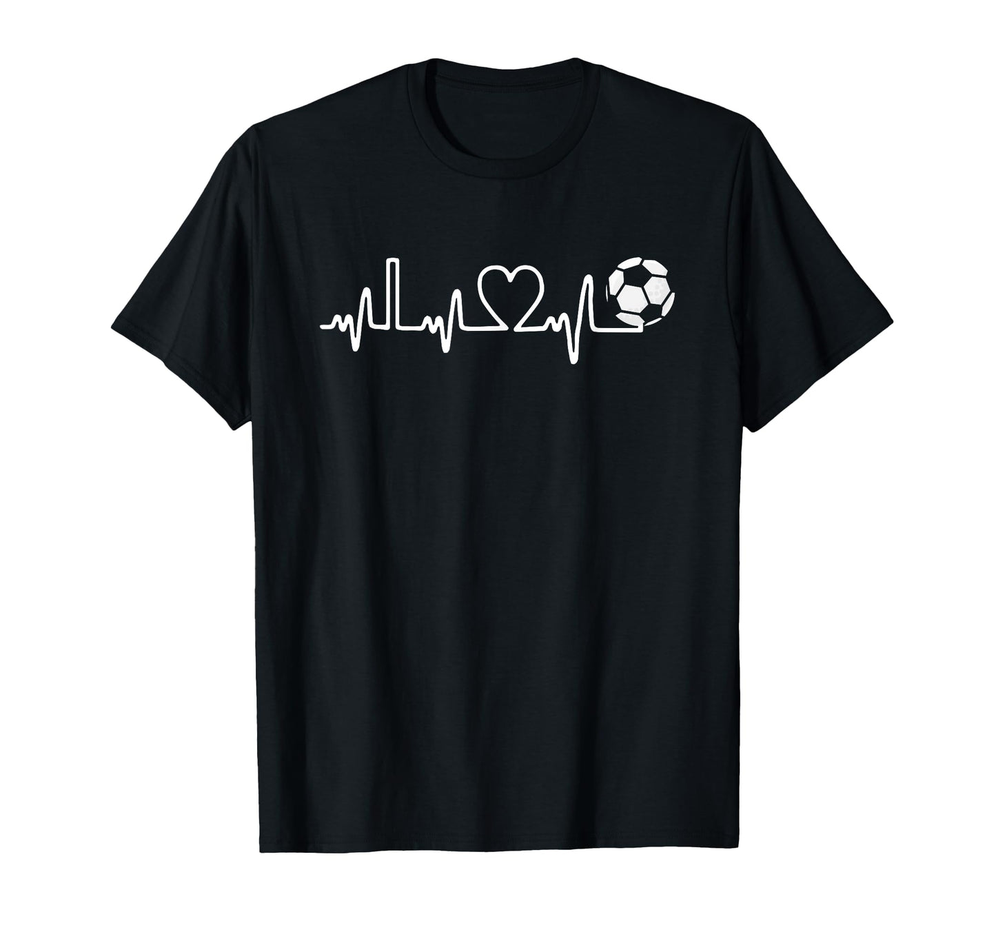 Soccer Heartbeat I Love Soccer Funny T-Shirt - Novelty Apparel Men Women - T-Shirt, Sweatshirt, Hoodie