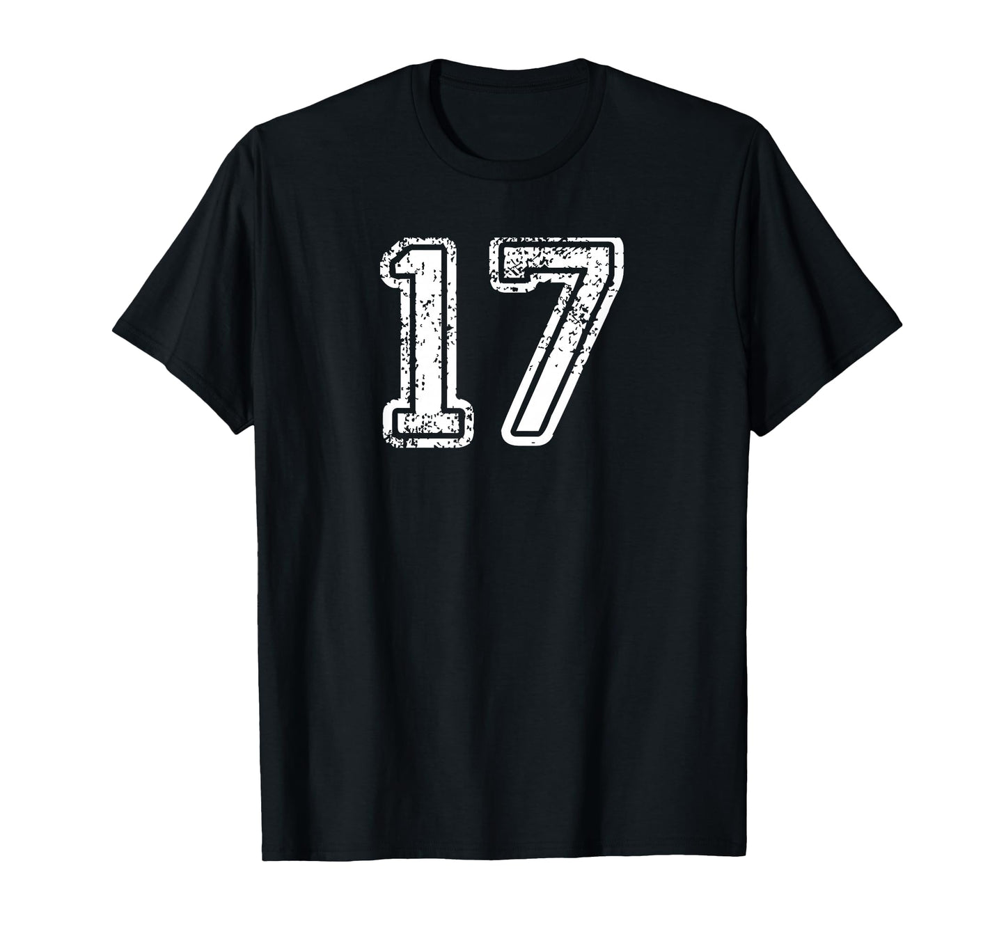 Number 17 Baseball Football Soccer T-Shirt - Aesthetic Graphic Men Women - T-Shirt, Sweatshirt, Hoodie