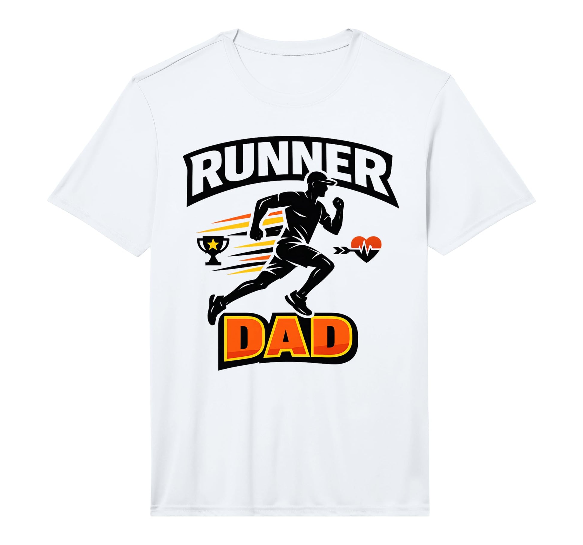 Runner Dad Running Lover Sports Athletic T-Shirt - Custom Art Print Unisex - T-Shirt, Sweatshirt, Hoodie