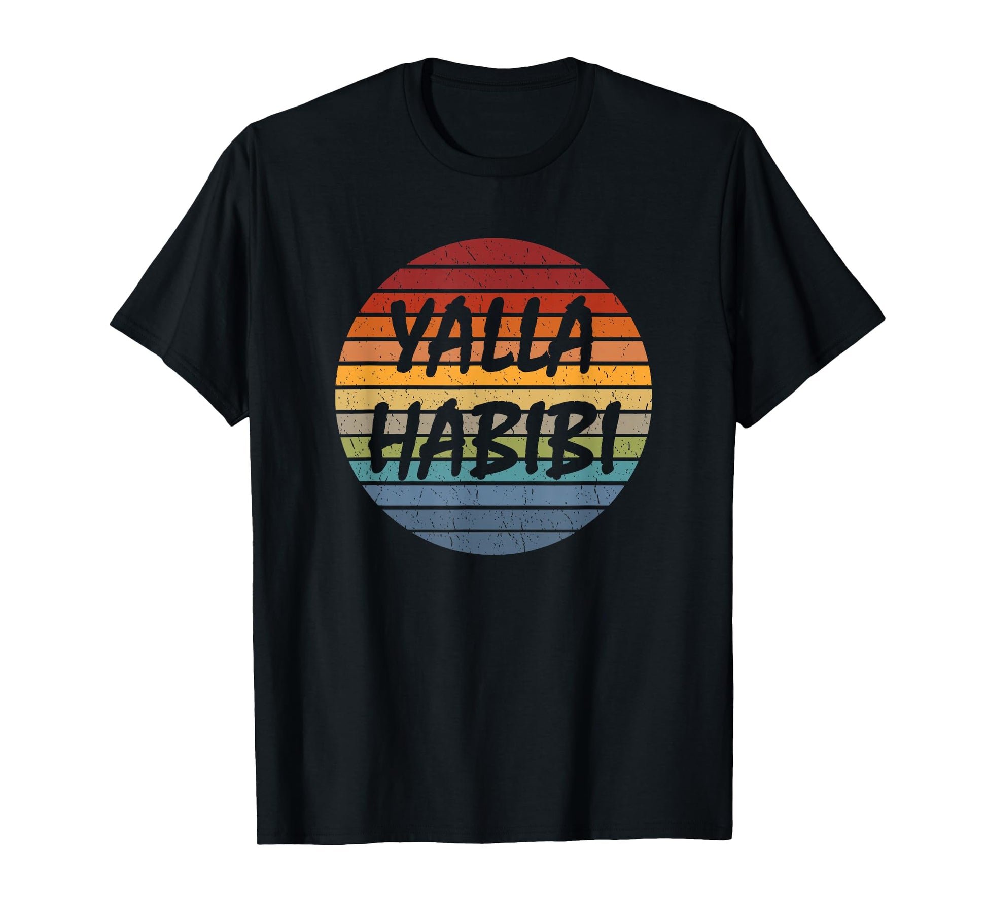Yallah Habibi Arabic Designs Gifts T-Shirt - Minimalist Print Men Women - T-Shirt, Sweatshirt, Hoodie