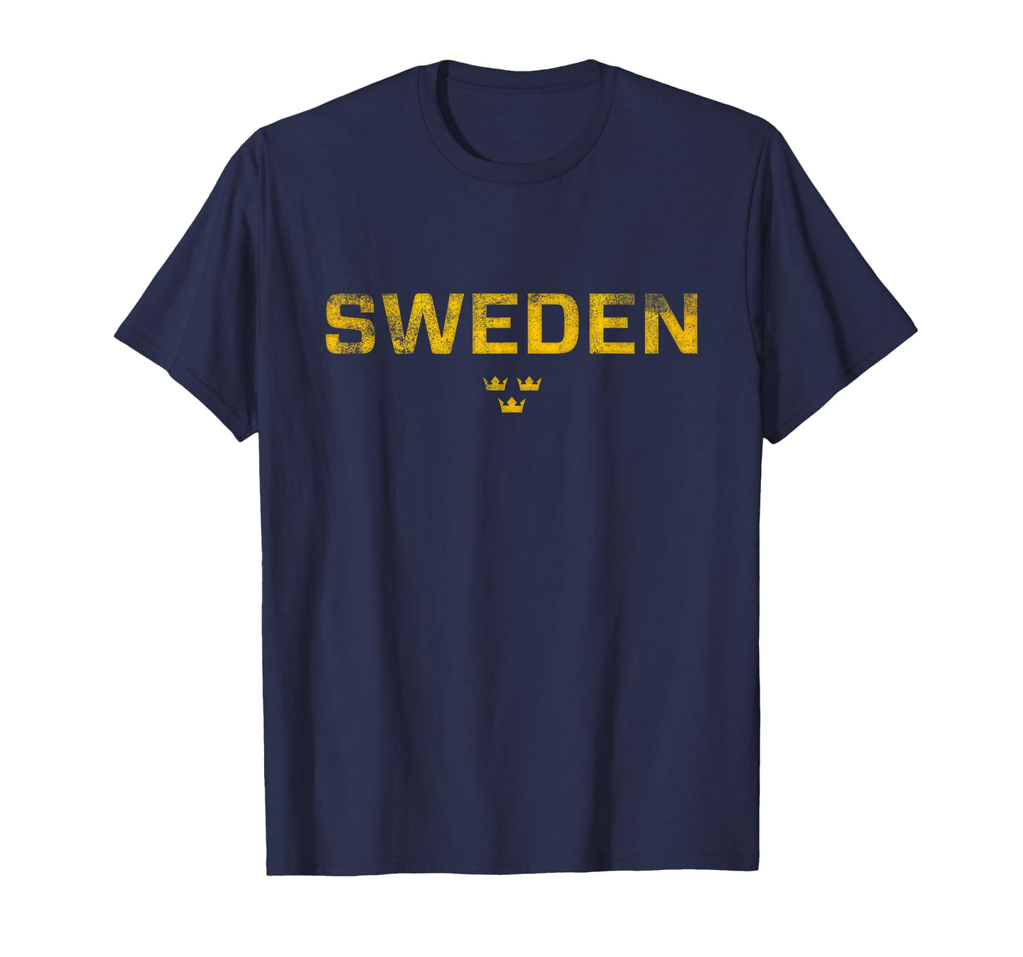 Sweden Sverige Sports Distressed T-Shirt - Aesthetic Graphic Men Women - T-Shirt, Sweatshirt, Hoodie