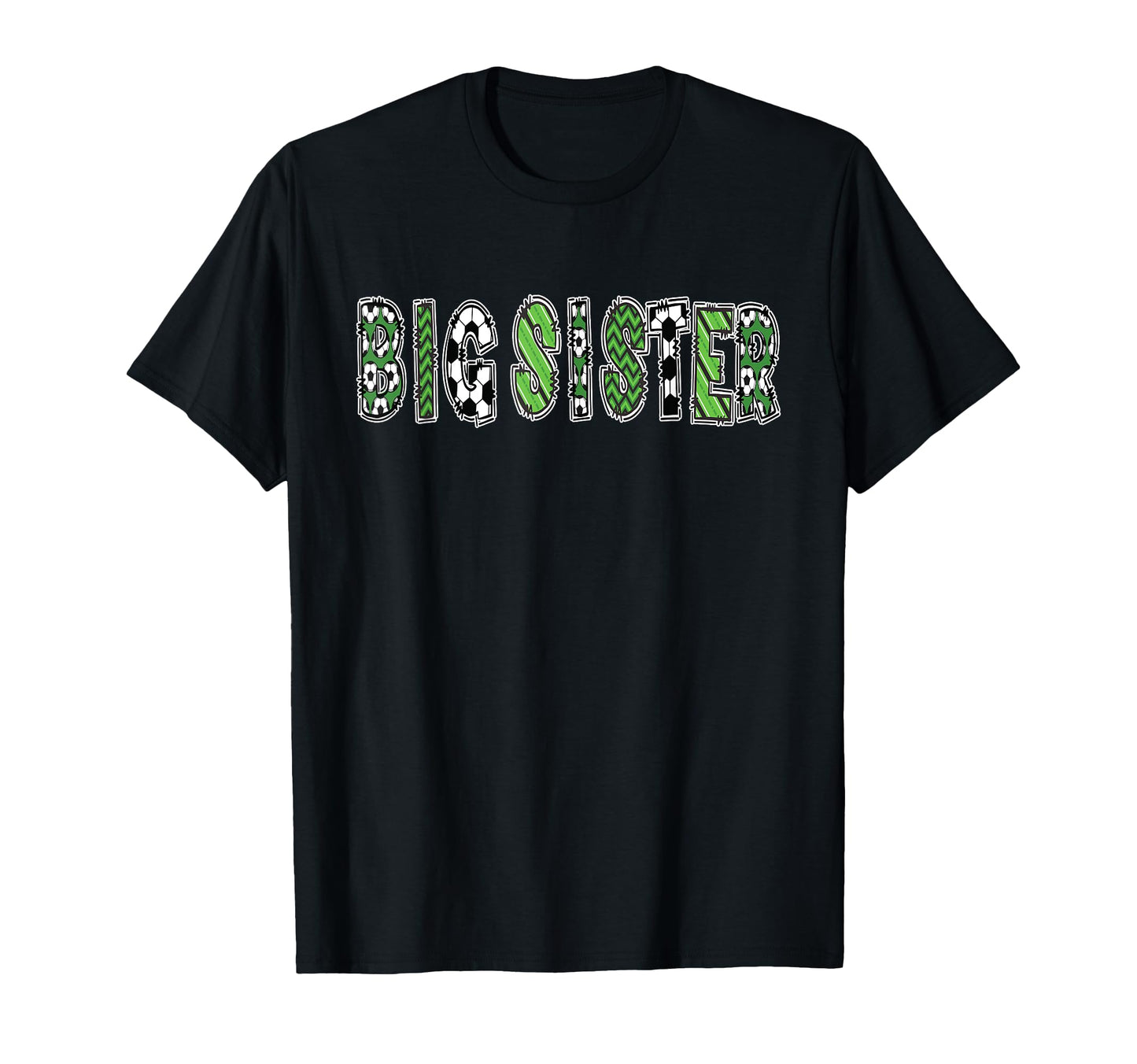 Soccer Big Sister Birthday Party T-Shirt - Graphic Print for Adults - T-Shirt, Sweatshirt, Hoodie