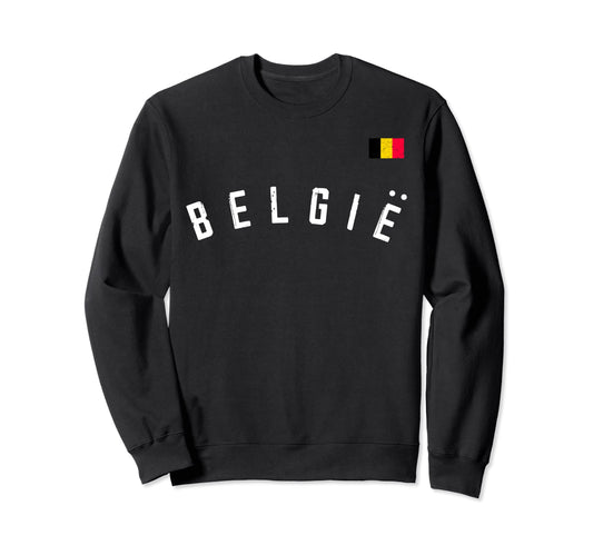 Belgium Football Flag Pride Belgian Sweatshirt - Minimalist Print Unisex - T-Shirt, Sweatshirt, Hoodie