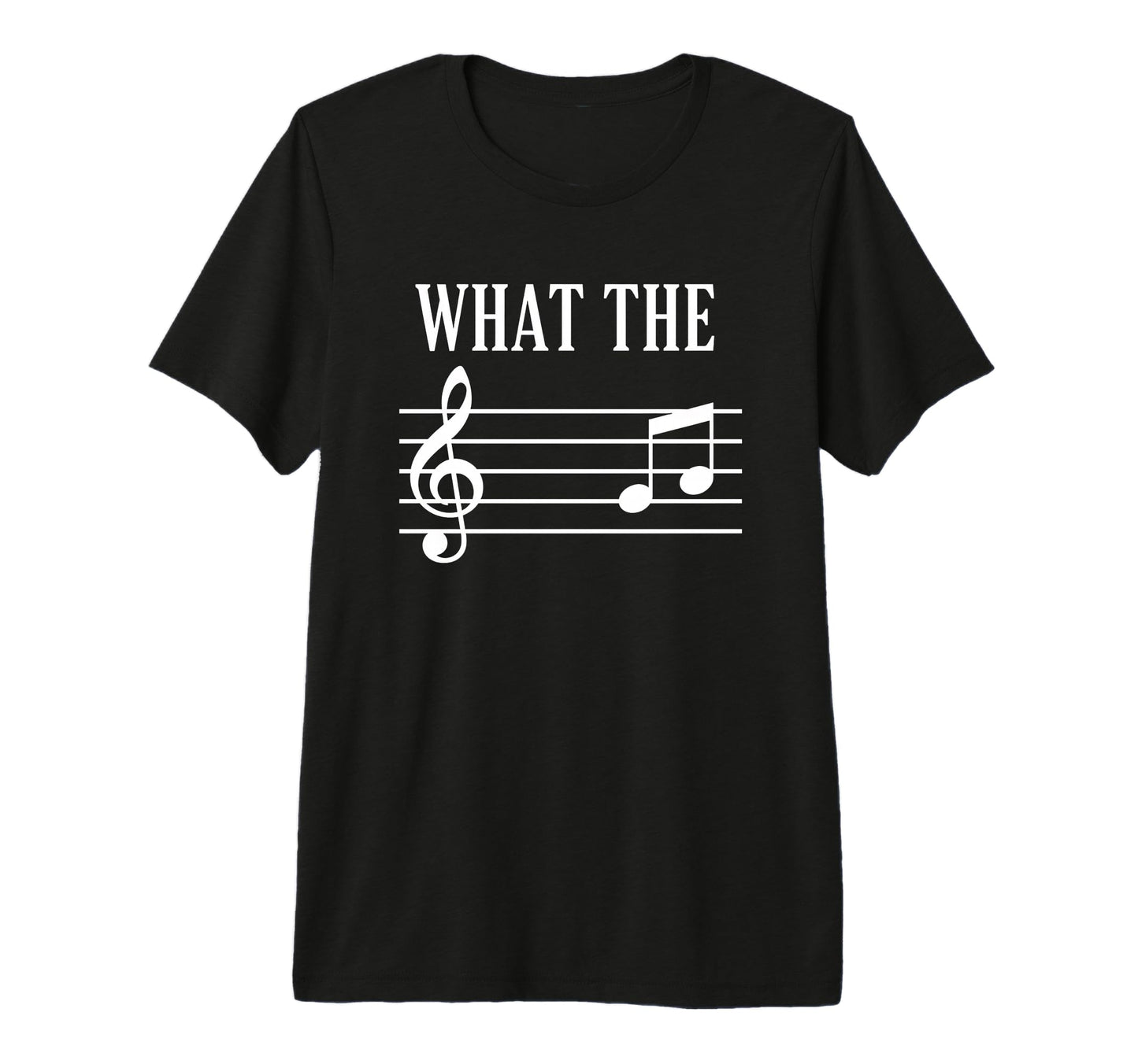 Dad What Music Treble Clef Funny Dad T-Shirt - Graphic Print Men Women - T-Shirt, Sweatshirt, Hoodie