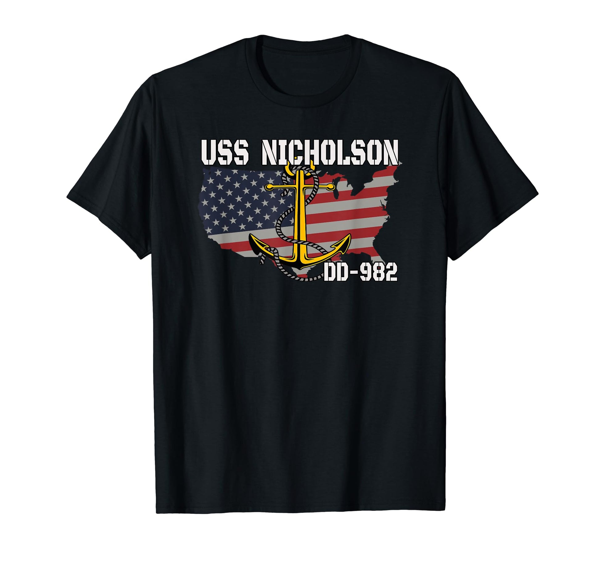 Uss Nicholson Dd 982 Warship Veterans T-Shirt - Unique Graphic for Adults - T-Shirt, Sweatshirt, Hoodie
