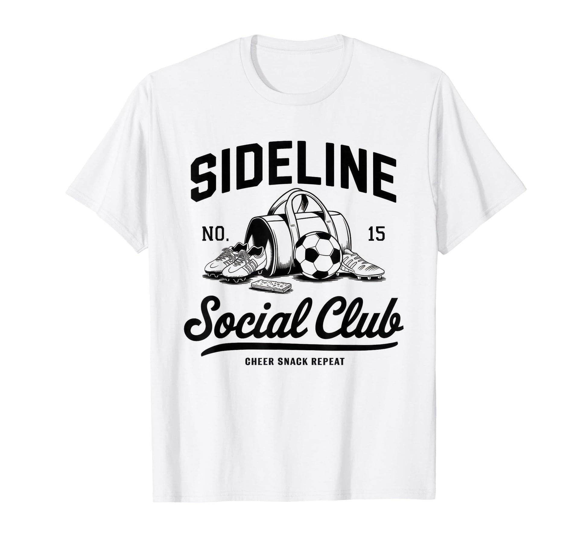 Sideline Social Club Soccer Mom Game Day T-Shirt - Trendy Graphic Unisex - T-Shirt, Sweatshirt, Hoodie