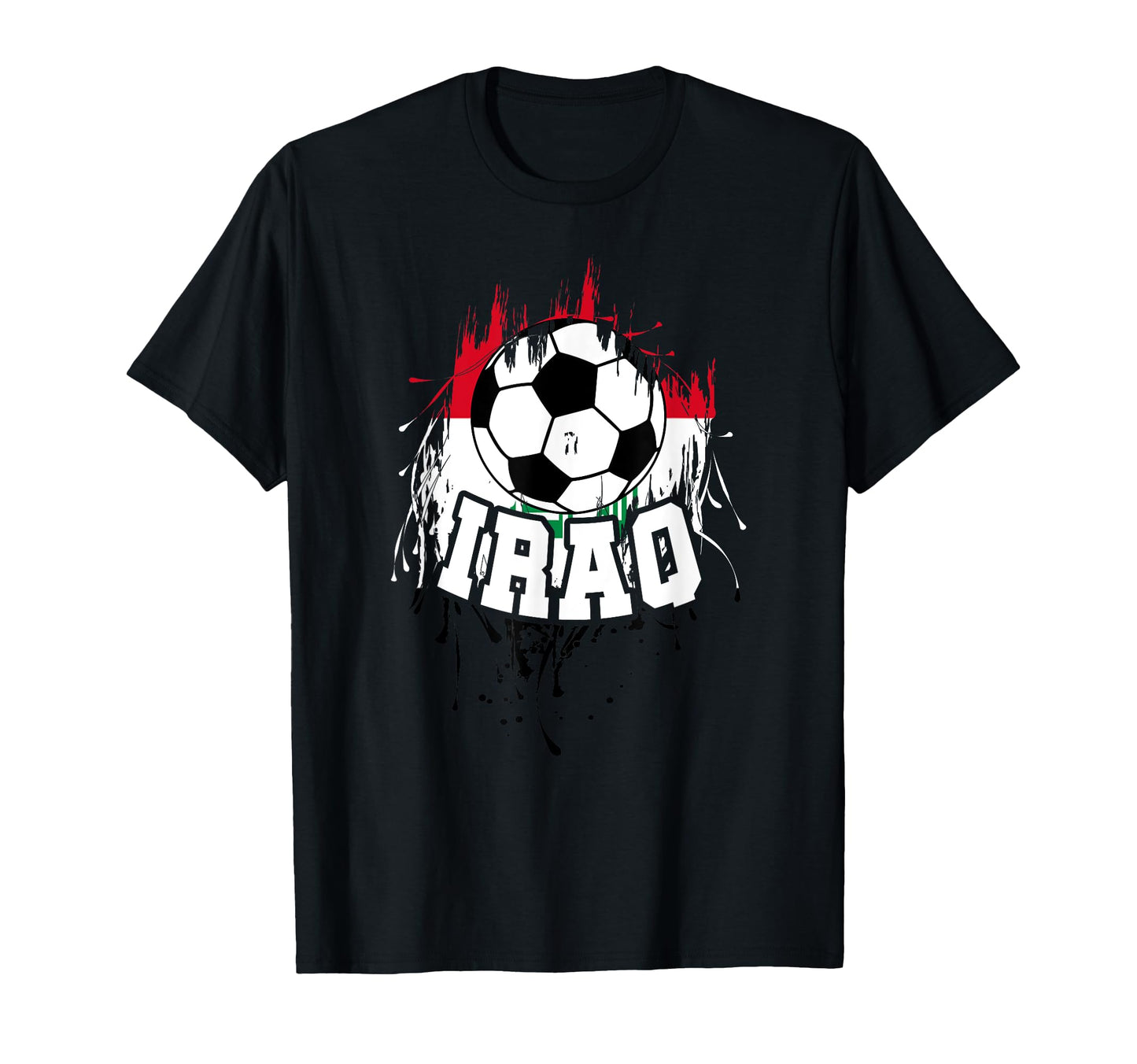 Iraq Soccer Iraqi Football Iraq T-Shirt - Custom Art Print for Adults - T-Shirt, Sweatshirt, Hoodie
