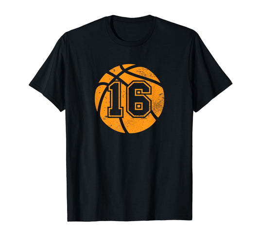 Basketball Player 16 Basketball Mom Dad T-Shirt - Graphic Print for Adults - T-Shirt, Sweatshirt, Hoodie