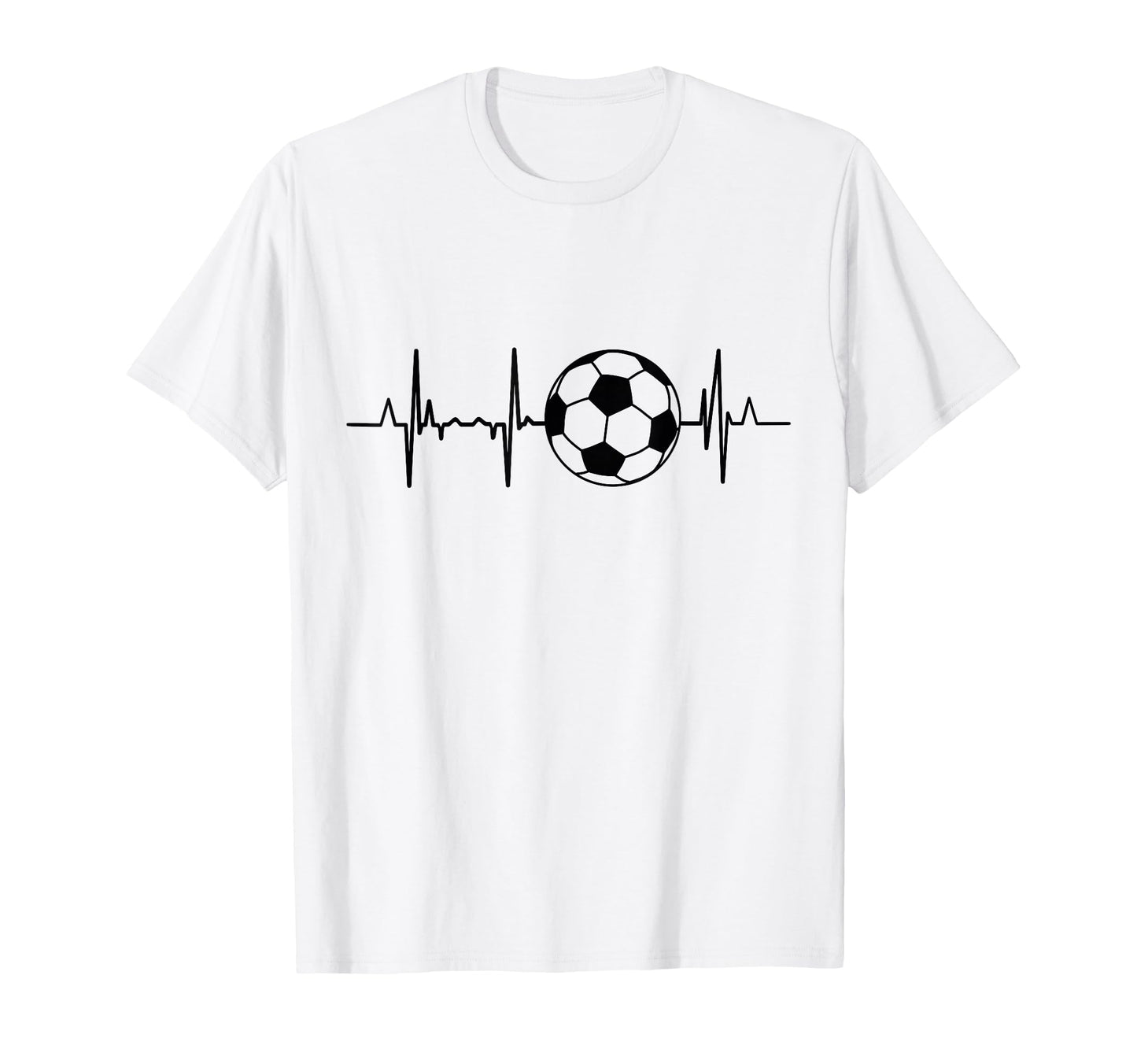 Soccer Ecg Football Heartbeat T-Shirt - Unique Graphic Men Women - T-Shirt, Sweatshirt, Hoodie