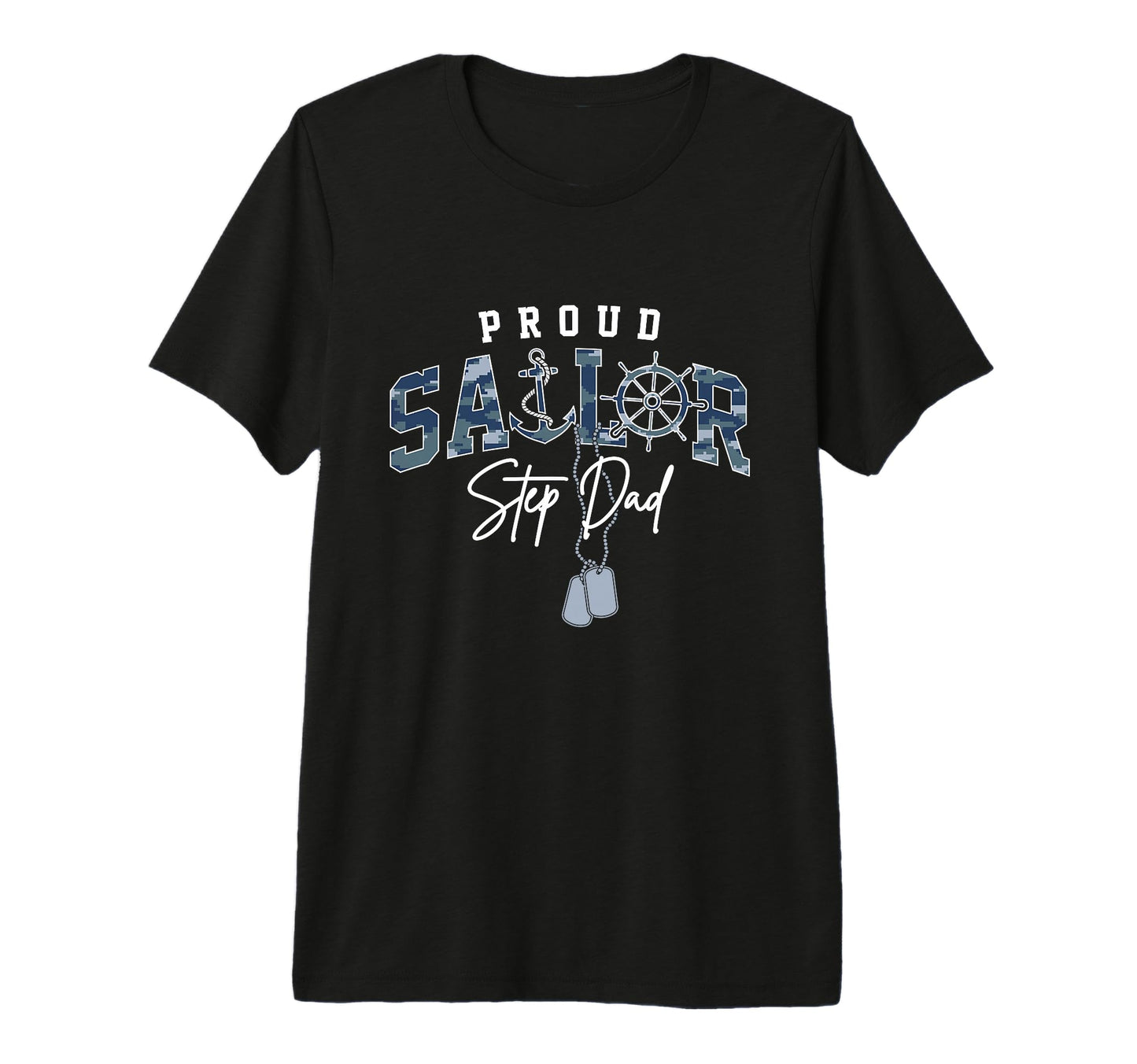 Mens Proud Sailor Step Dad Us Naval T-Shirt - Aesthetic Graphic Unisex - T-Shirt, Sweatshirt, Hoodie