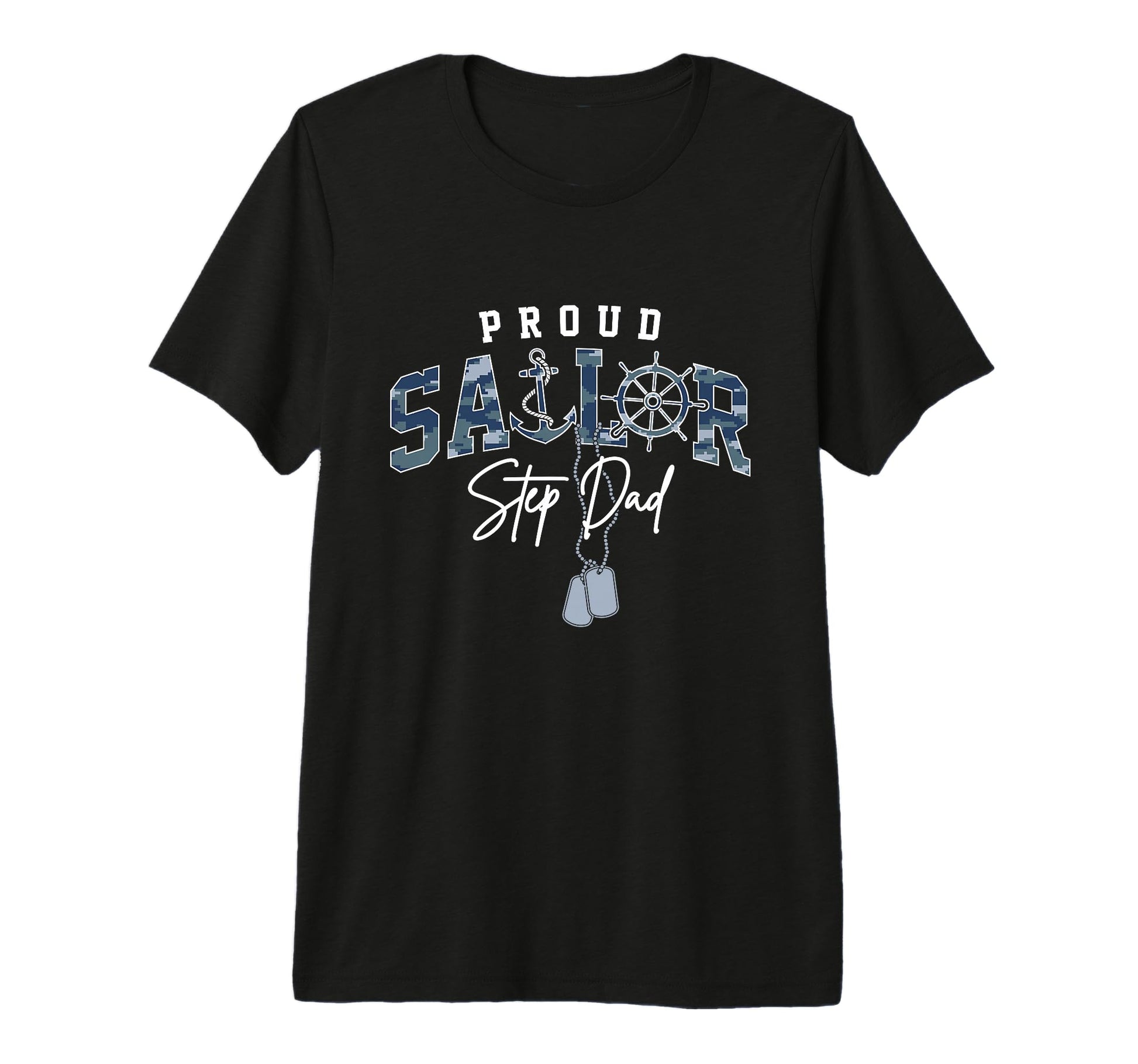 Mens Proud Sailor Step Dad Us Naval T-Shirt - Aesthetic Graphic Unisex - T-Shirt, Sweatshirt, Hoodie