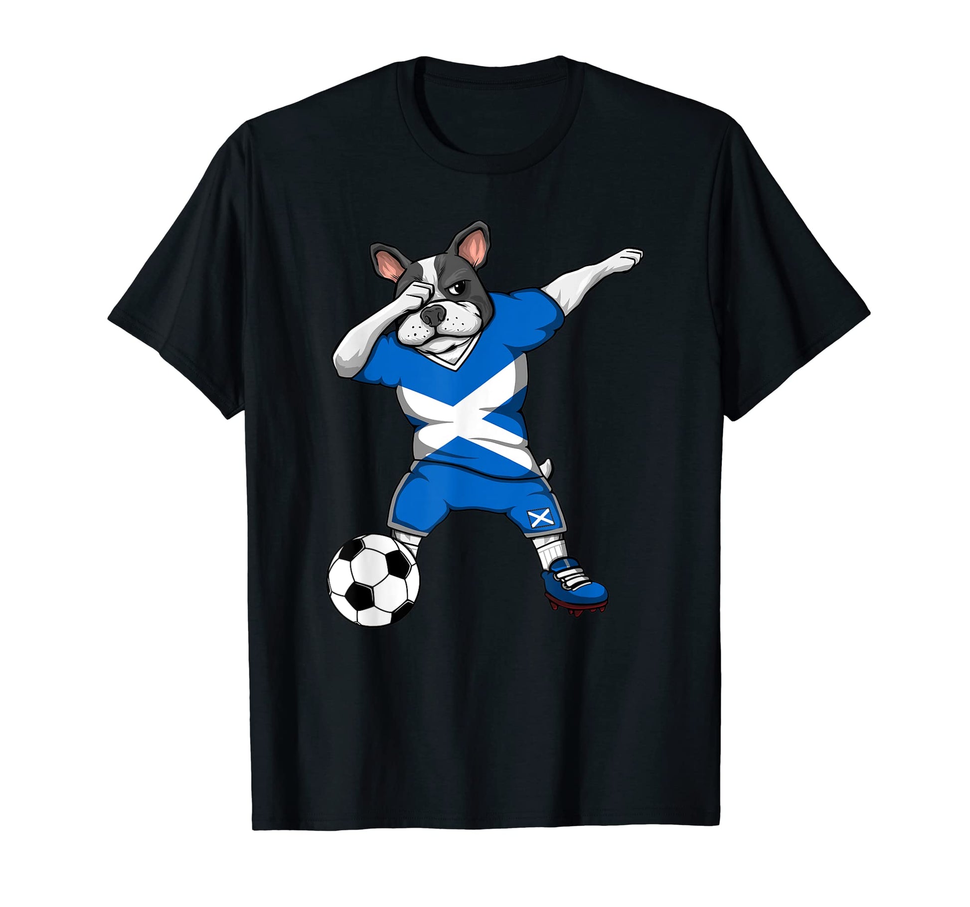 Dabbing French Bulldog Scotland T-Shirt - Aesthetic Graphic Men Women - T-Shirt, Sweatshirt, Hoodie