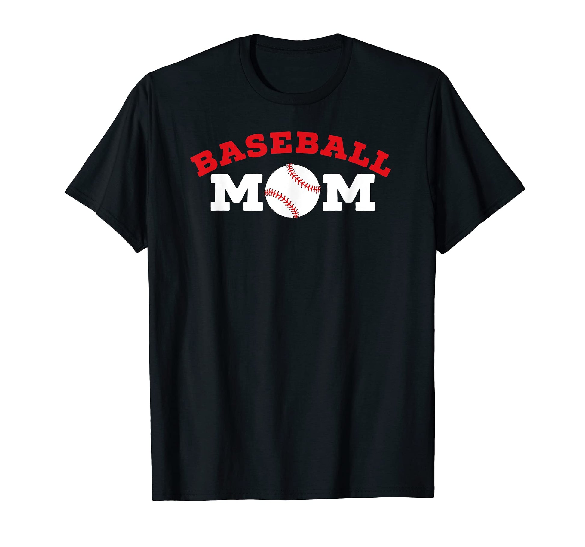 Baseball Mom And 1 Fan Funny Gift T-Shirt - Casual Everyday Wear Unisex - T-Shirt, Sweatshirt, Hoodie