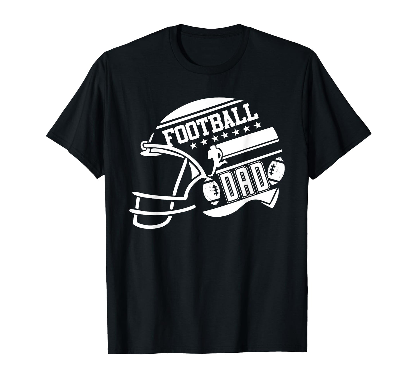 Football Dad Helmet Proud Fathers T-Shirt - Casual Everyday Wear Unisex - T-Shirt, Sweatshirt, Hoodie