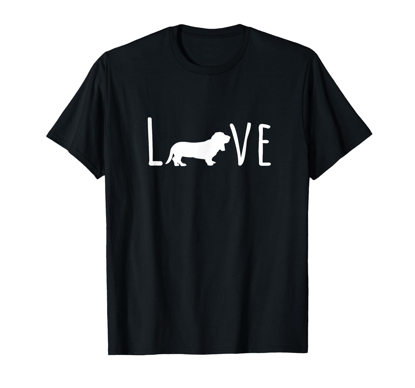 Basset Hound Love Dog Mom Dad Pet T-Shirt - Minimalist Print Unisex - T-Shirt, Sweatshirt, Hoodie