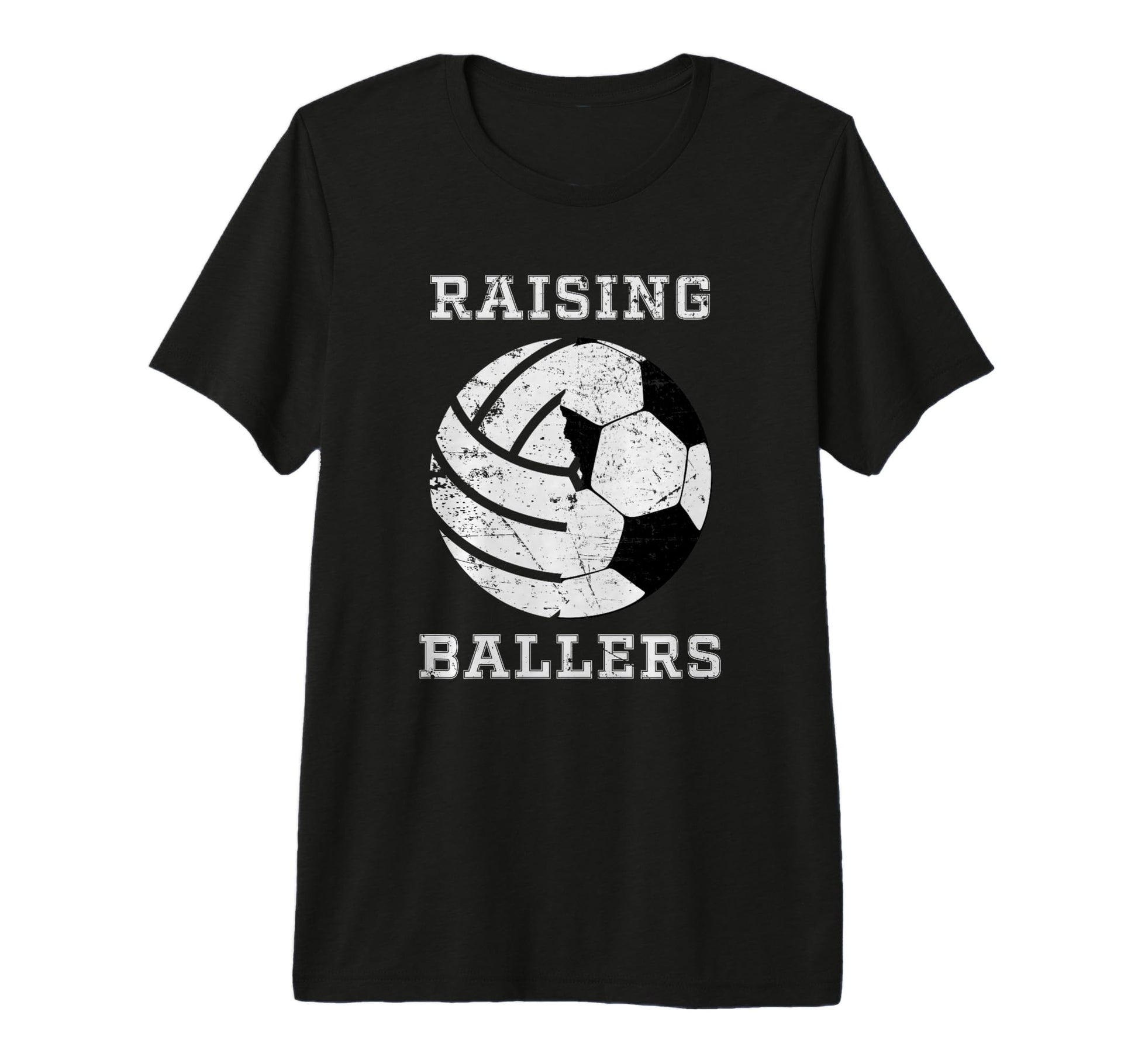 Mens Raising Ballers Soccer T-Shirt - Casual Everyday Wear for Adults - T-Shirt, Sweatshirt, Hoodie