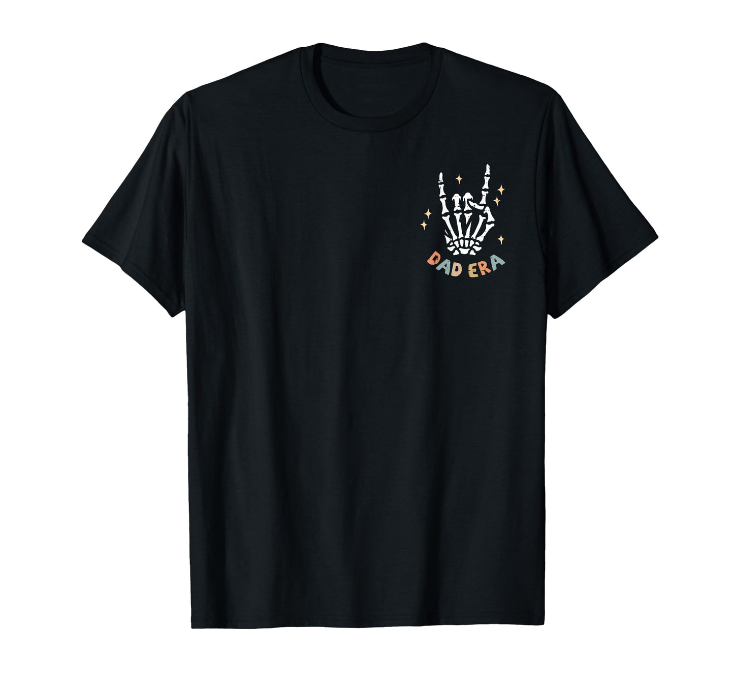Dad Era Rock Skeleton Pocket T-Shirt - Fun Novelty Design for Adults - T-Shirt, Sweatshirt, Hoodie