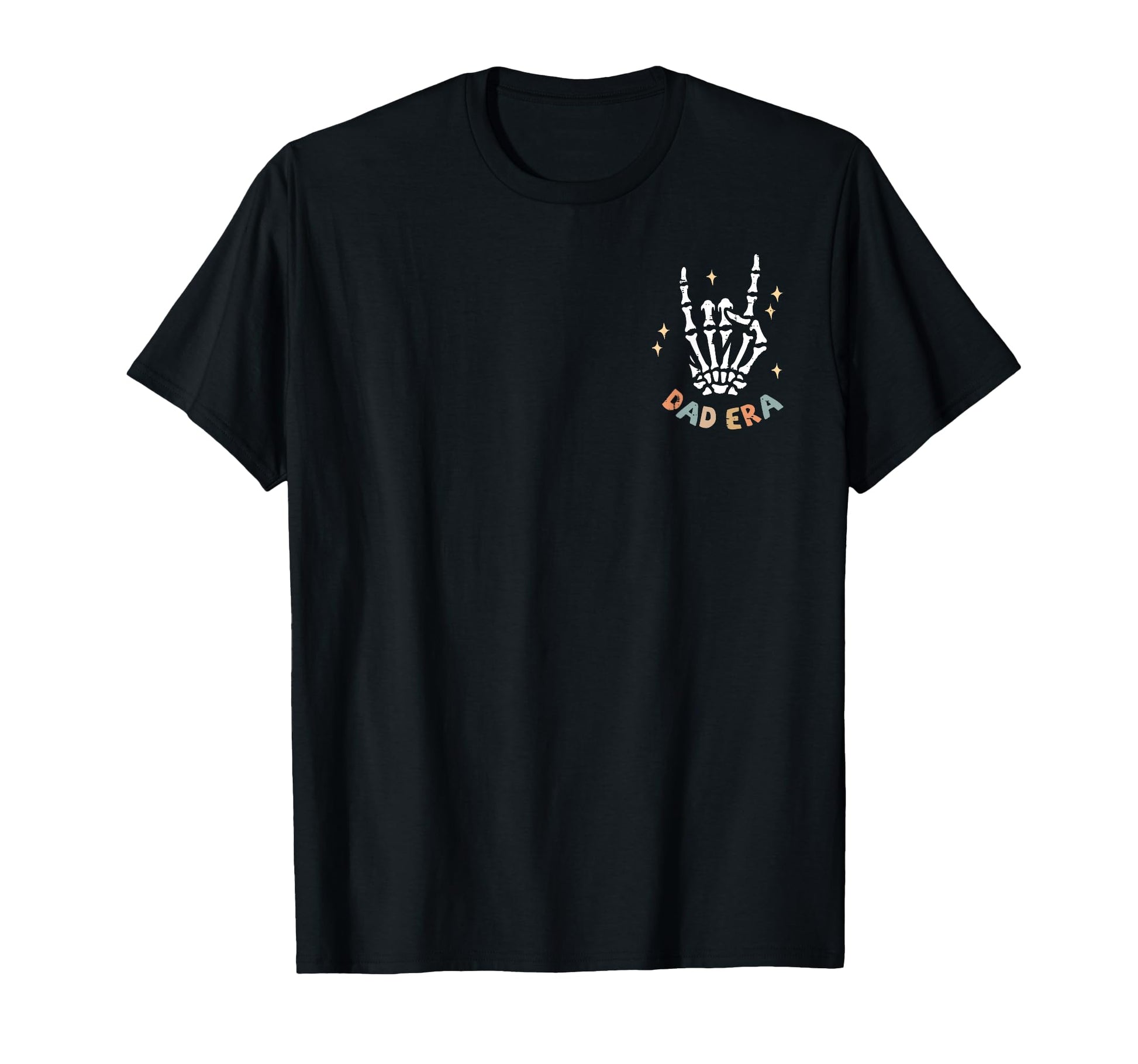 Dad Era Rock Skeleton Pocket T-Shirt - Fun Novelty Design for Adults - T-Shirt, Sweatshirt, Hoodie