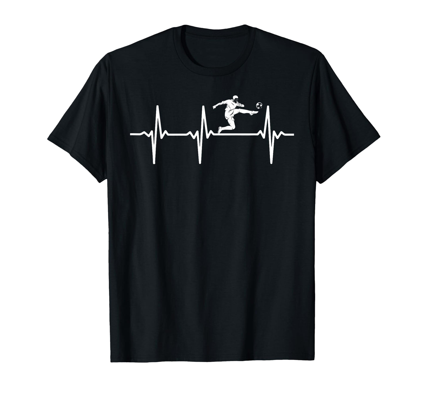 Soccer Heartbeat Soccer Player Soccer T-Shirt - Minimalist Print Men Women - T-Shirt, Sweatshirt, Hoodie