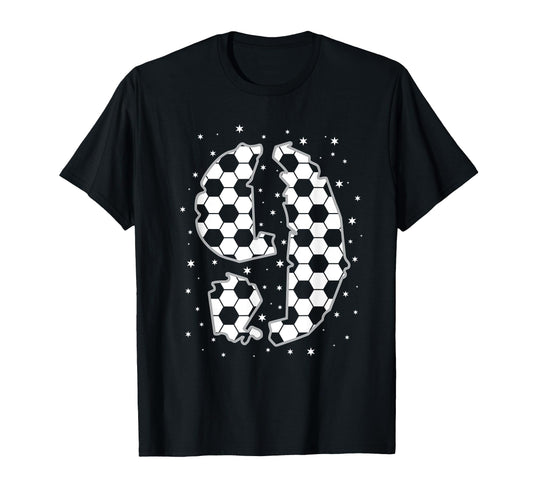 9 Year Old Soccer Birthday Ninth 9Th T-Shirt - Minimalist Print for Adults - T-Shirt, Sweatshirt, Hoodie