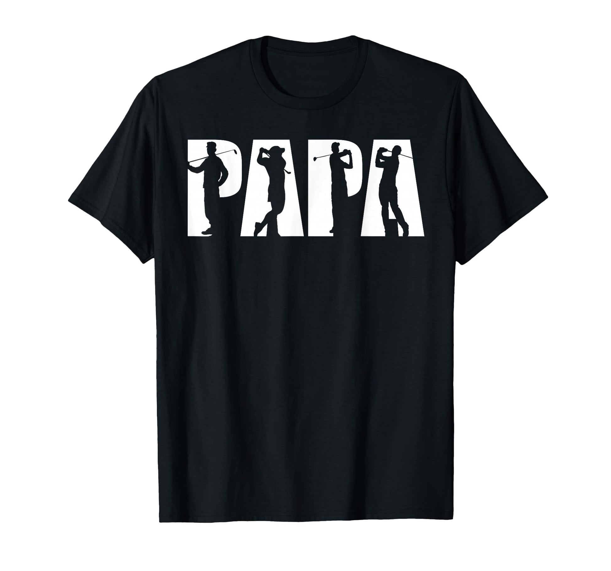Papa Golf Silhouette Golfing Dad T-Shirt - Trendy Graphic for Adults - T-Shirt, Sweatshirt, Hoodie