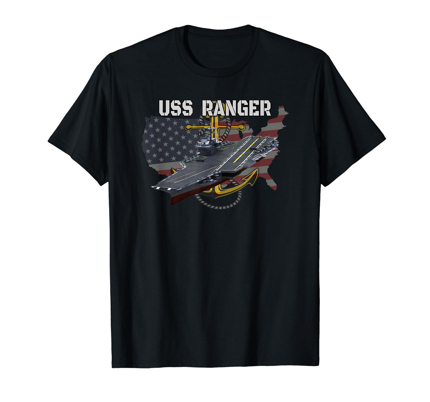 Aircraft Carrier Uss Ranger Cv 61 Cva 61 T-Shirt - Custom Art Print Unisex - T-Shirt, Sweatshirt, Hoodie