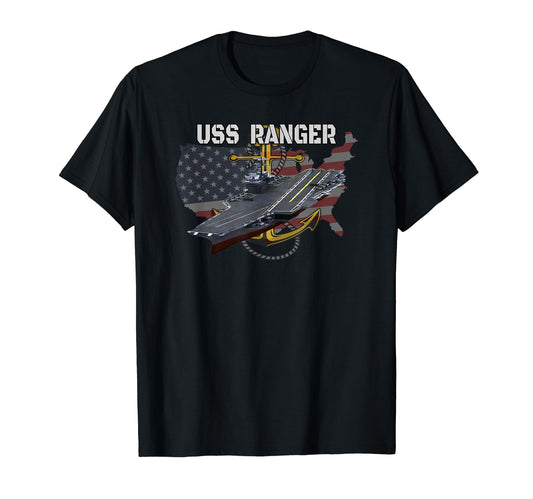 Aircraft Carrier Uss Ranger Cv 61 Cva 61 T-Shirt - Custom Art Print Unisex - T-Shirt, Sweatshirt, Hoodie
