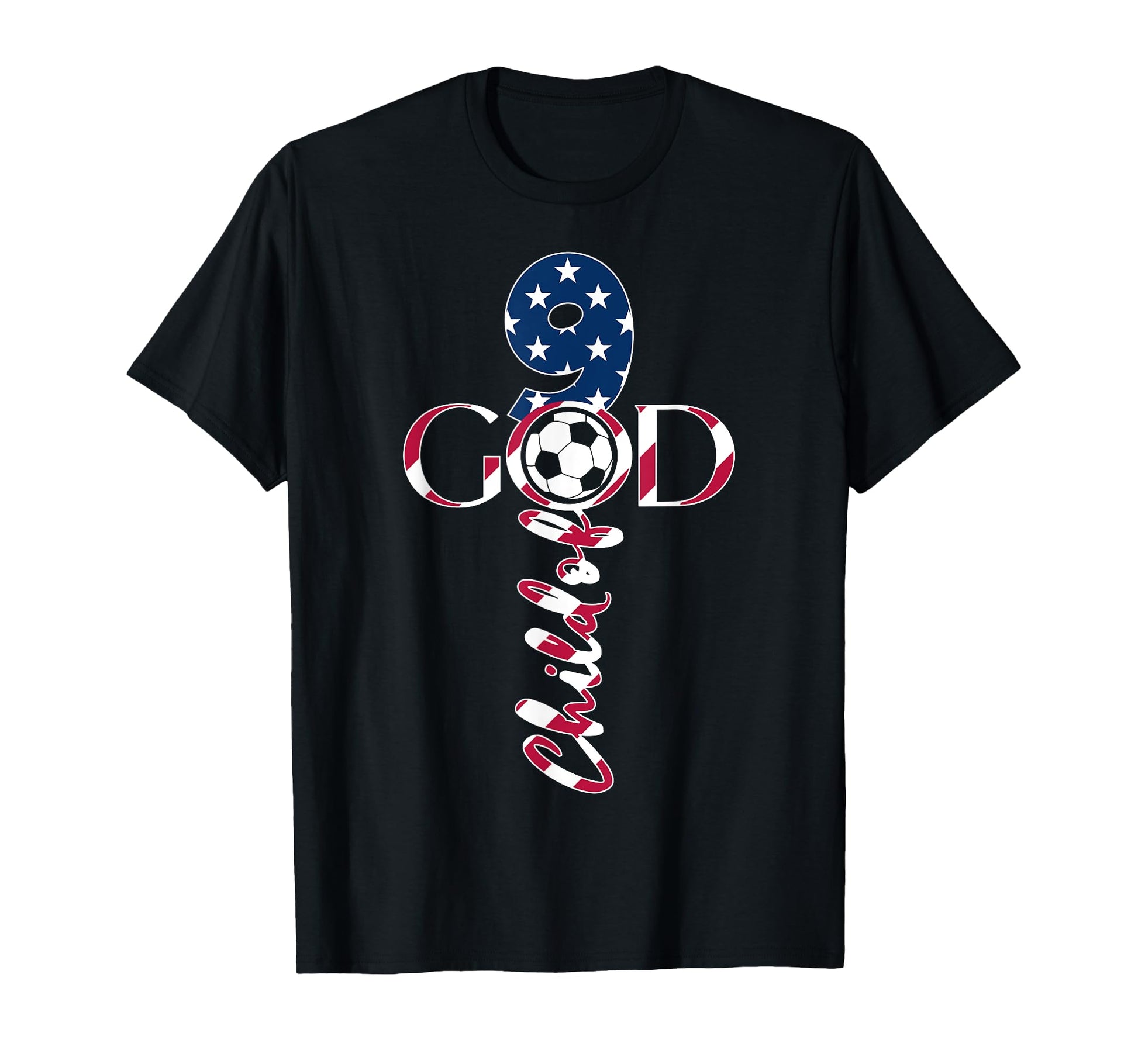 Jesus 9 Years Child God Soccer 9Th T-Shirt - Casual Everyday Wear Unisex - T-Shirt, Sweatshirt, Hoodie