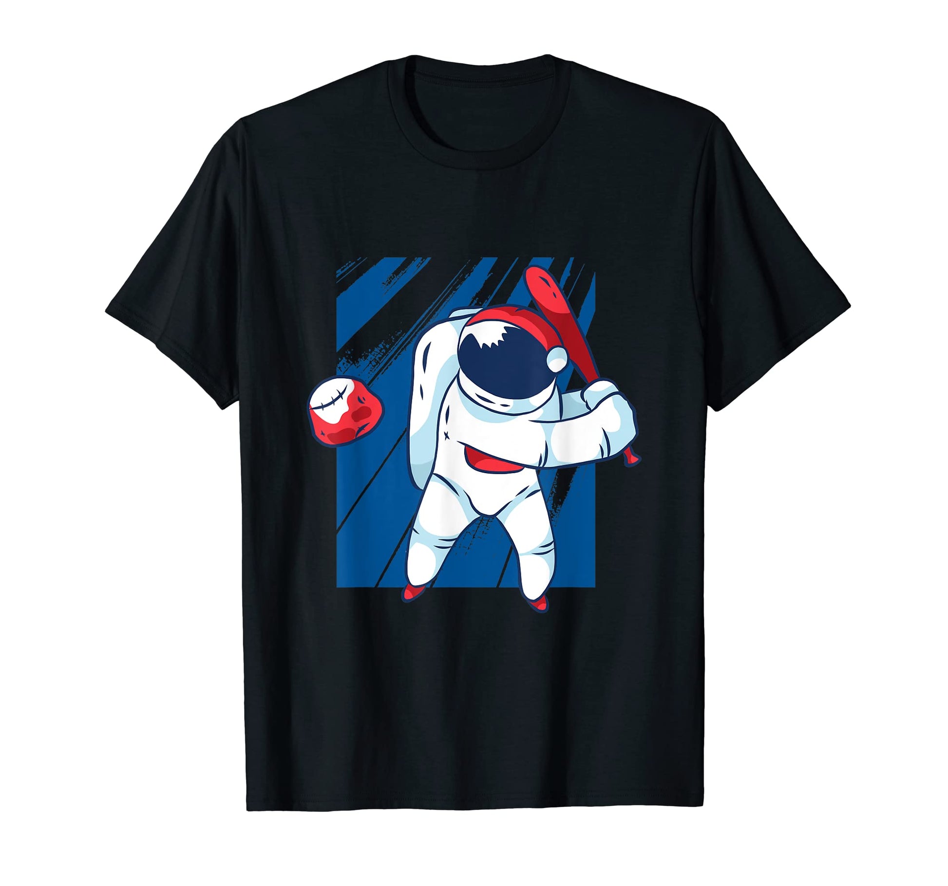 Funny Baseball Space Astronaut T-Shirt - Minimalist Print Men Women - T-Shirt, Sweatshirt, Hoodie