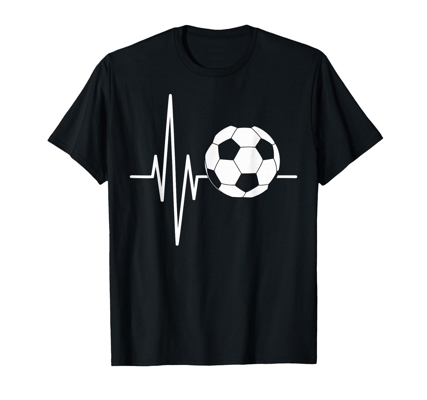 Heartbeat Soccer Player Ball Soccer T-Shirt - Unique Graphic for Adults - T-Shirt, Sweatshirt, Hoodie